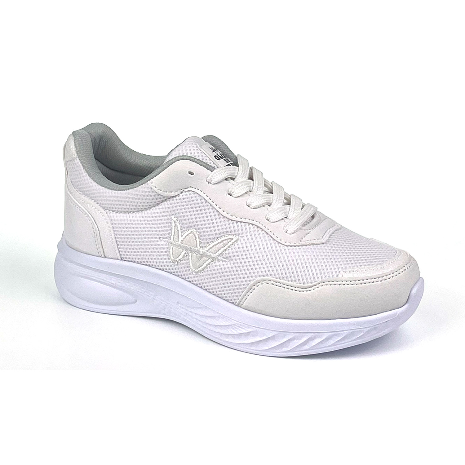 Kajila Kadın Beyaz Hafif Fileli Günlük Rahat Sneaker Spor Ayakkabı