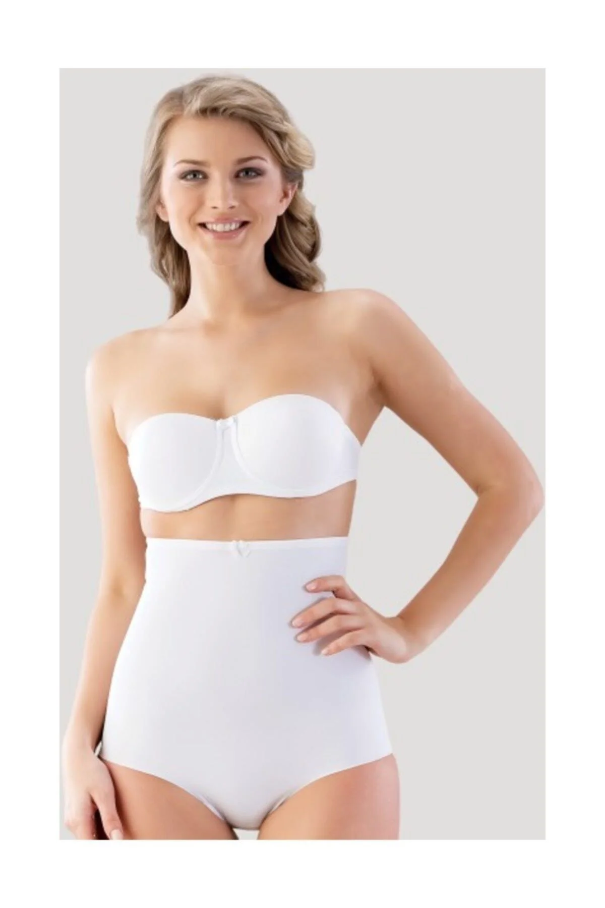 Kadın Beyaz Lazer Kesim Slip Korse Mem2813 Kadın Beyaz Lazer Kesim Slip Korse Mem2813