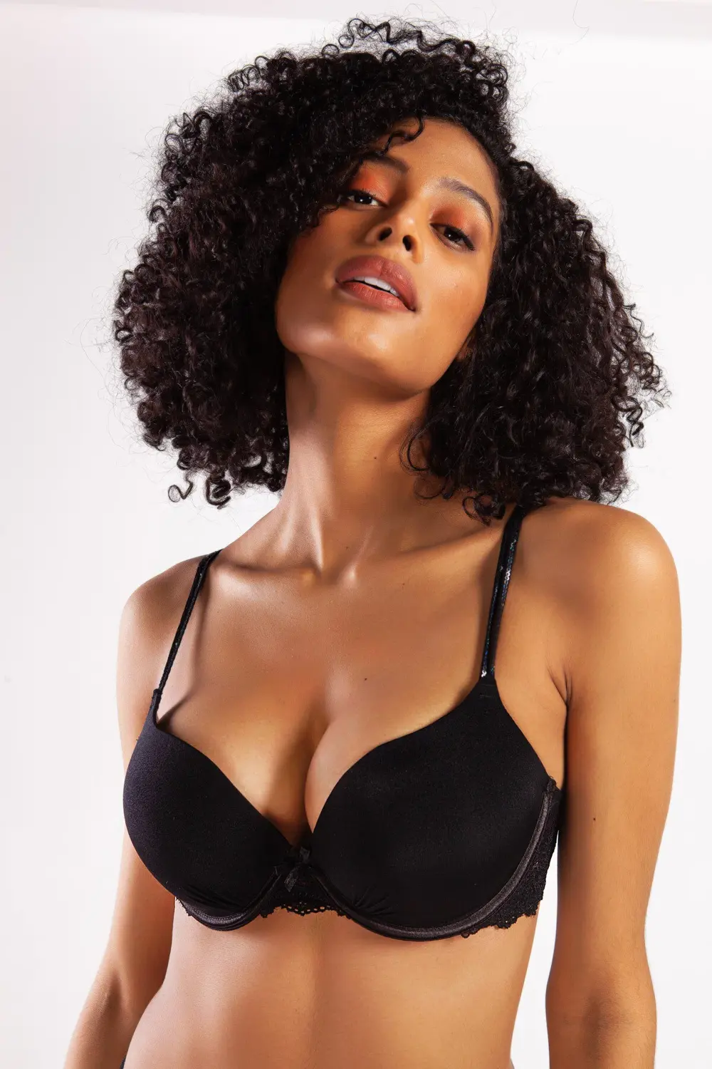 Kadın Beyaz Leopar Desenli G Goldy Heavy Push Up Bra Sütyen