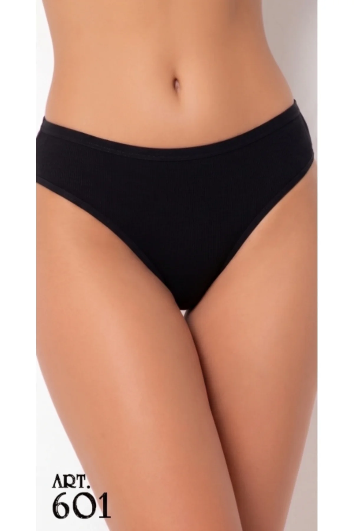 Kadın Beyaz Pamuklu Yüksek Kesim Bikini Külot - Konforlu Günlük İç Çamaşırı ART.601 - Görsel 3