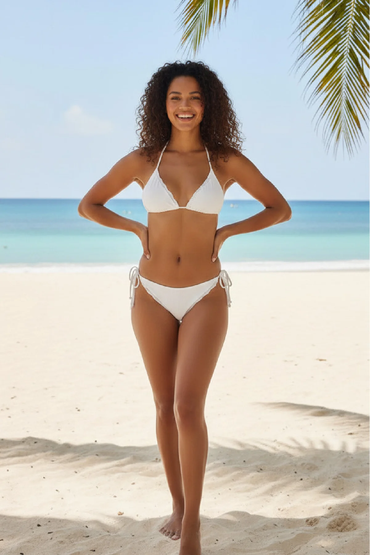 Kadın Beyaz Pedli Bel ve Boyundan Bağlamalı Dantelli Şık Bikini Takımı - Yaz Plaj ve Havuz Modası Fiyatı, Yorumları ve Özellikleri