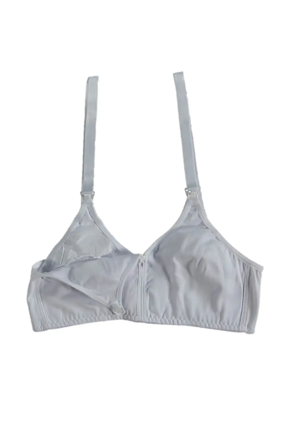 Kadın Beyaz Penye Pamuklu Kolay Açılabilir Kancalı Emzirme Sütyen