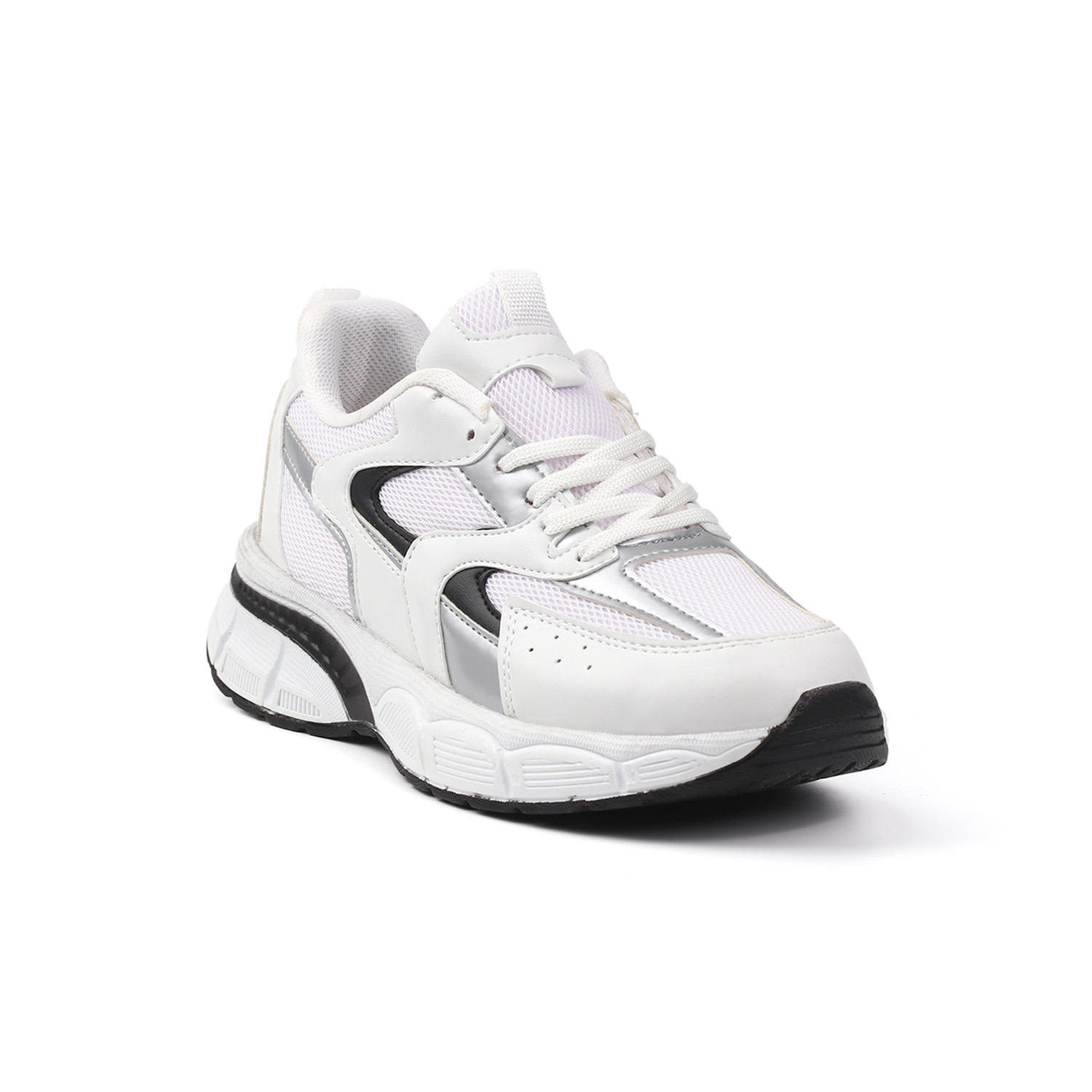 Kajila Kadın Beyaz Siyah Sneaker Günlük Ortopedik Spor Ayakkabı