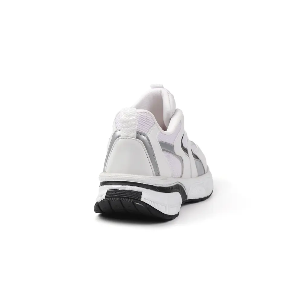 Kadın Beyaz Siyah Sneaker Günlük Ortopedik Spor Ayakkabı