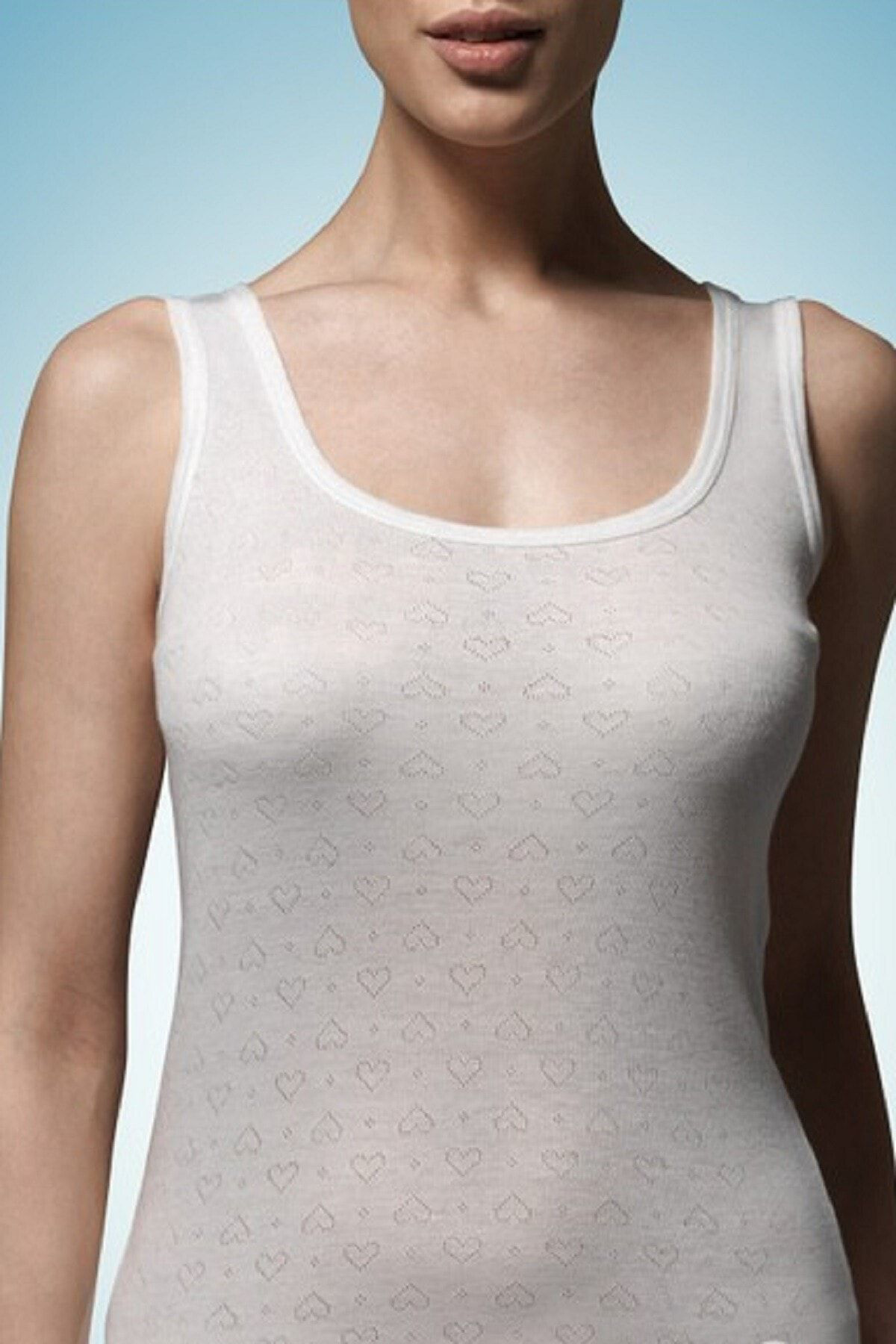 Blackspade Kadın Beyaz Termal Kalın Askılı Atlet