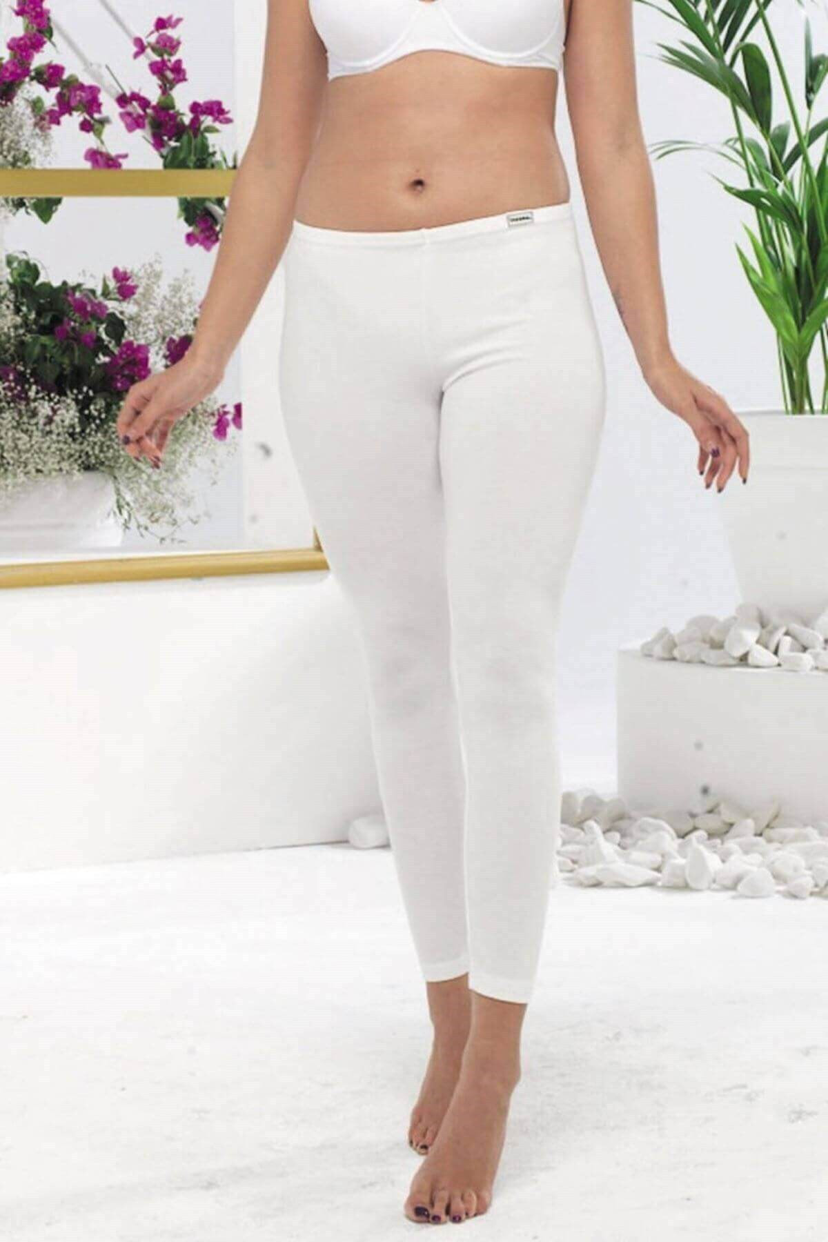 Malabadi Kadın Beyaz Termal Alt İçlik Tayt