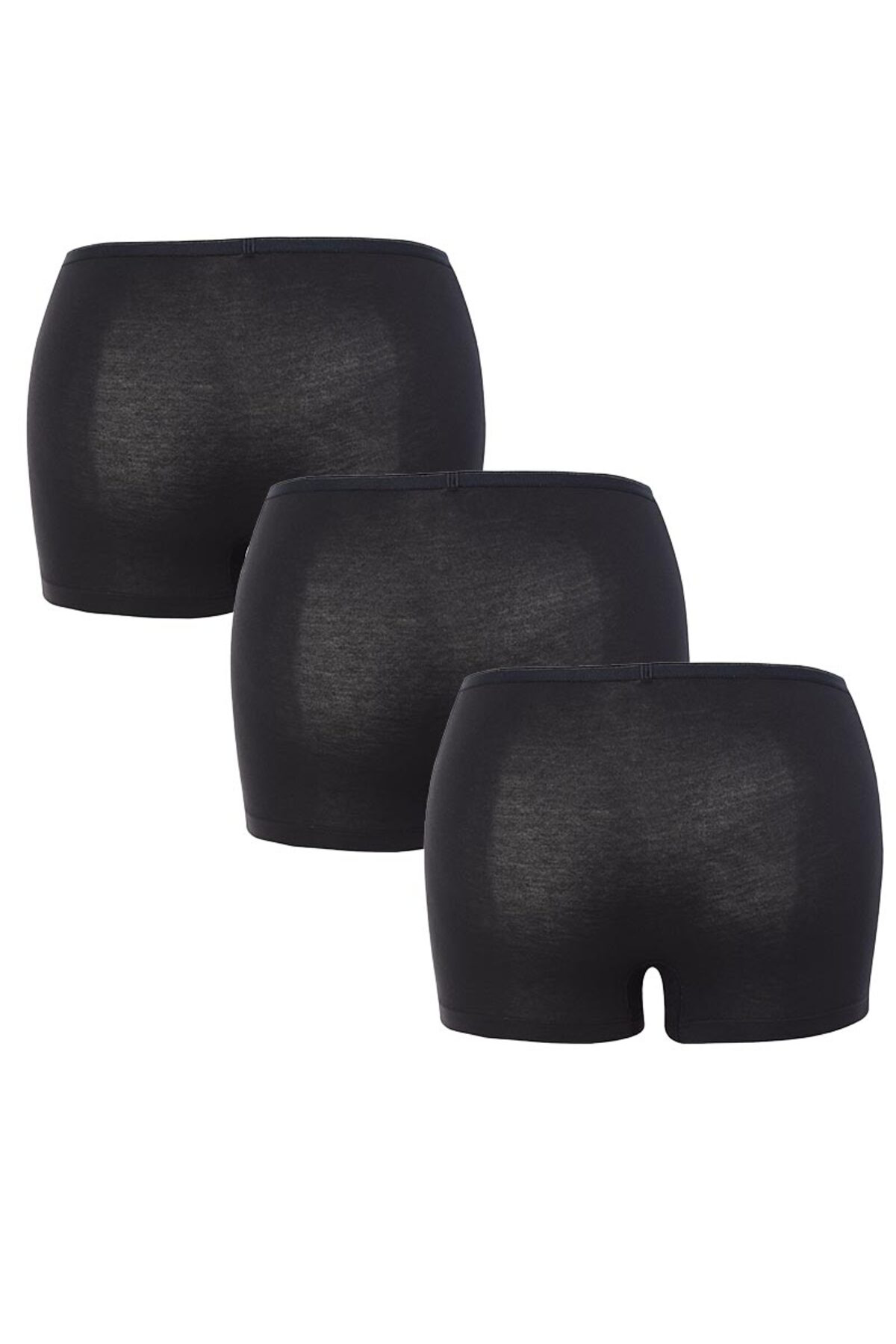 Blackspade Kadın Boxer 3Lü Paket Essential 1571 - Siyah