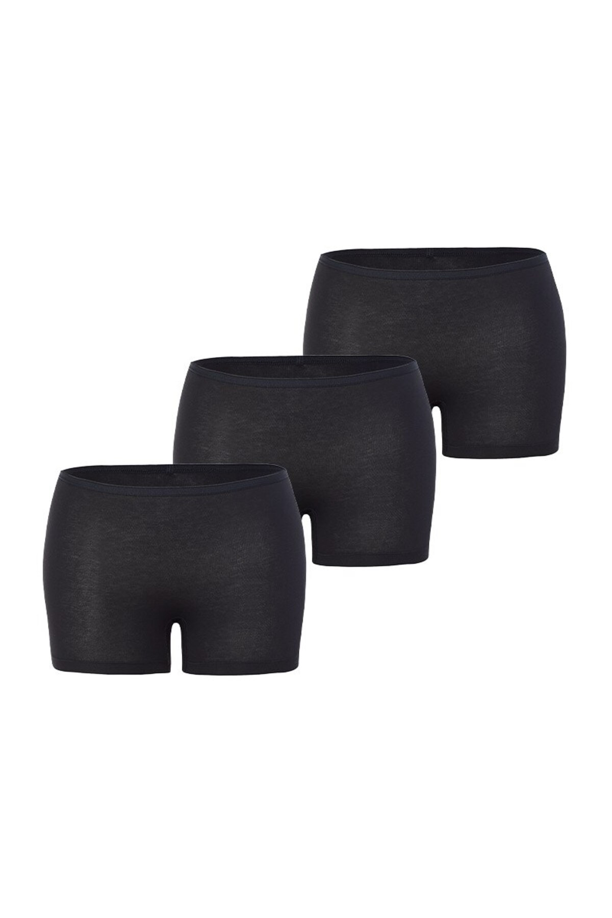 Blackspade Kadın Boxer 3Lü Paket Essential 1571 - Siyah