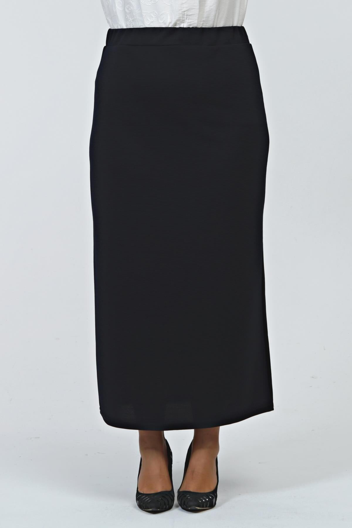 Kadin Buyuk Beden Ottoman Çelik Astarlı Mevsimlik Kalem Etek Örme