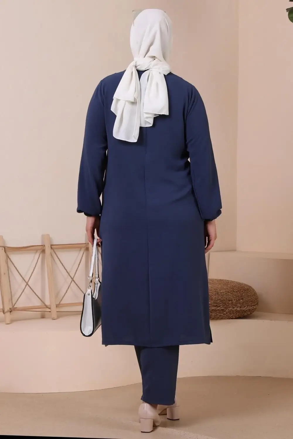 Kadin Buyuk Beden Alt-üst Takım Cepli Ve Taş I?şlemeli