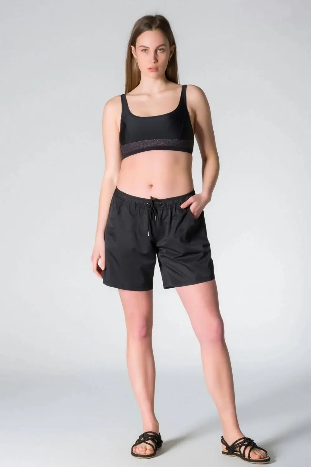 Kadın Büyük Beden Deniz Şort Mayo