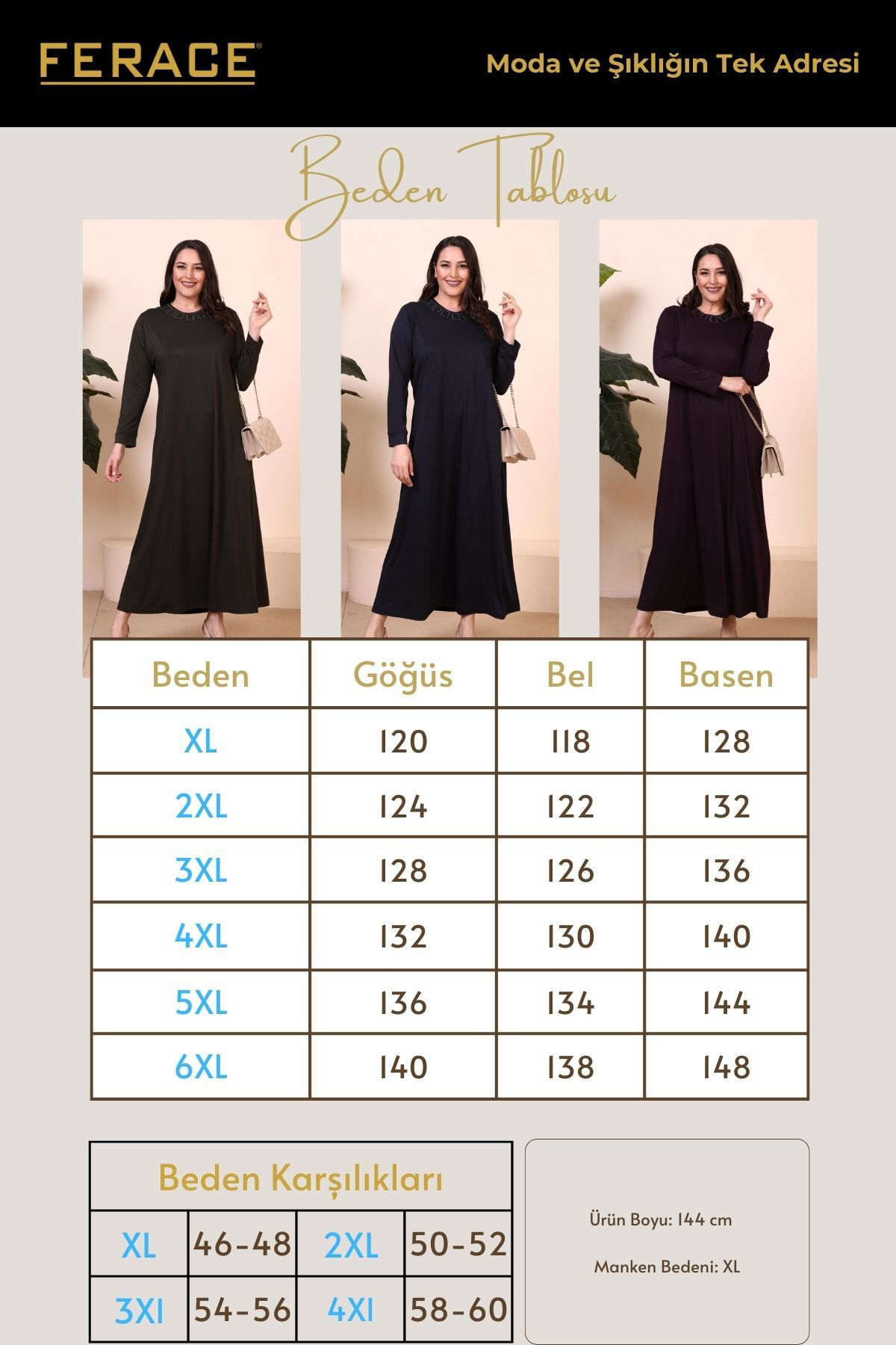 Ferace Kadin Buyuk Beden Elbise Anne Buyuk Beden Elbise Siyah