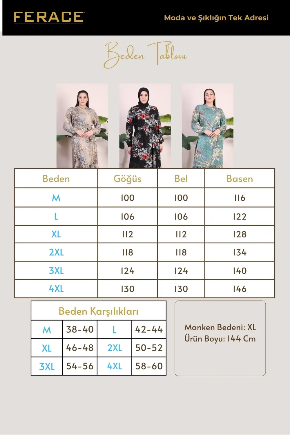 Kadin Büyük Beden Elbise Palmiye Desenli Viskon Elbise