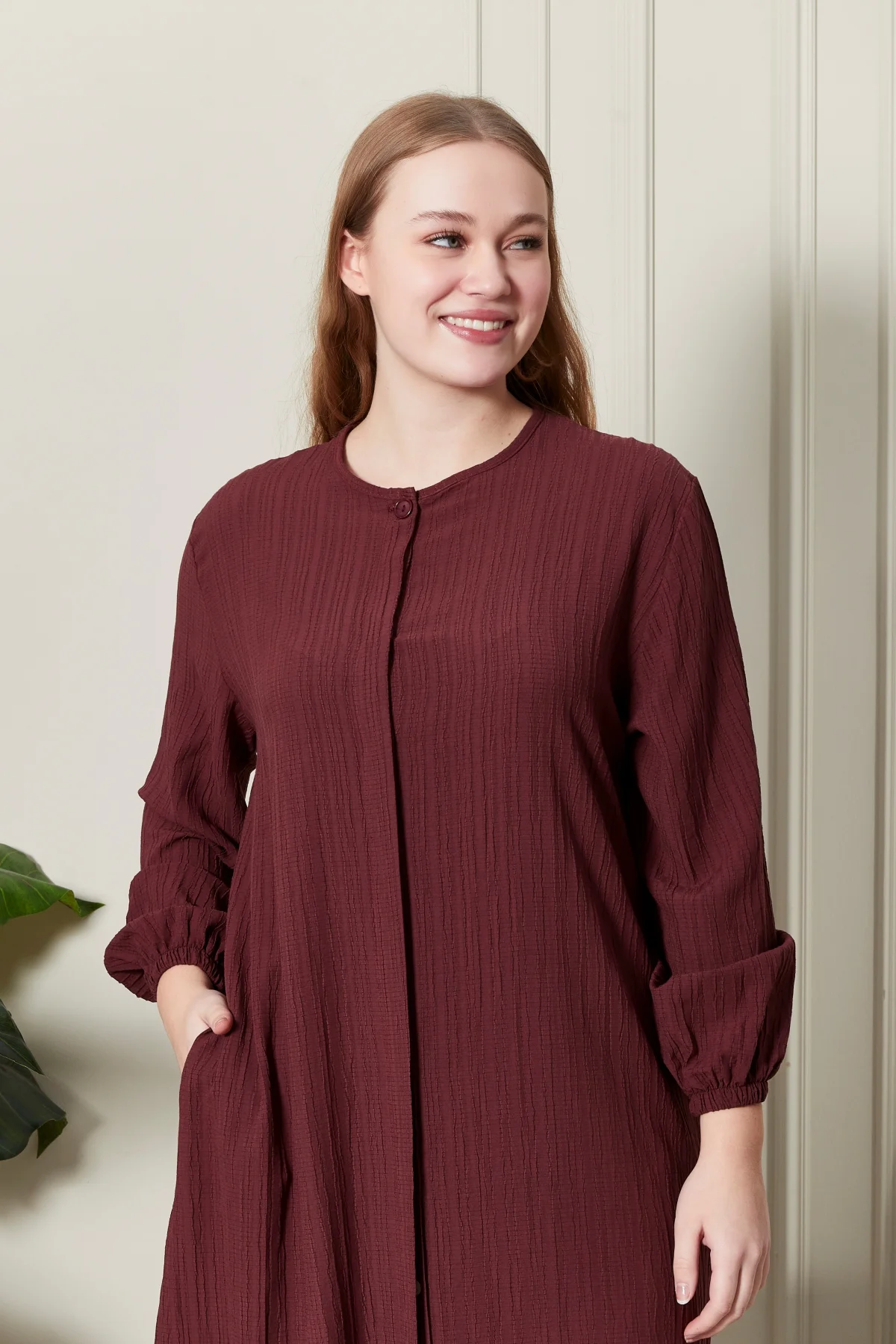 Kadın Büyük Beden Gofre İkili Takım