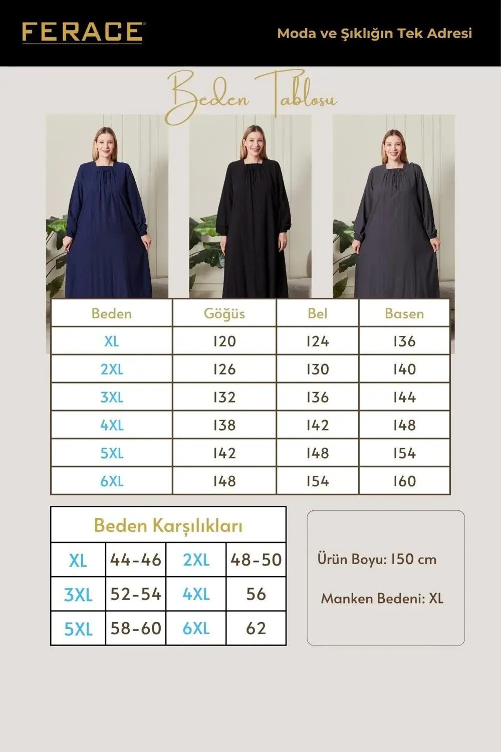 Kadın Büyük Beden Gofre Kumaş Kare Yaka Elbise