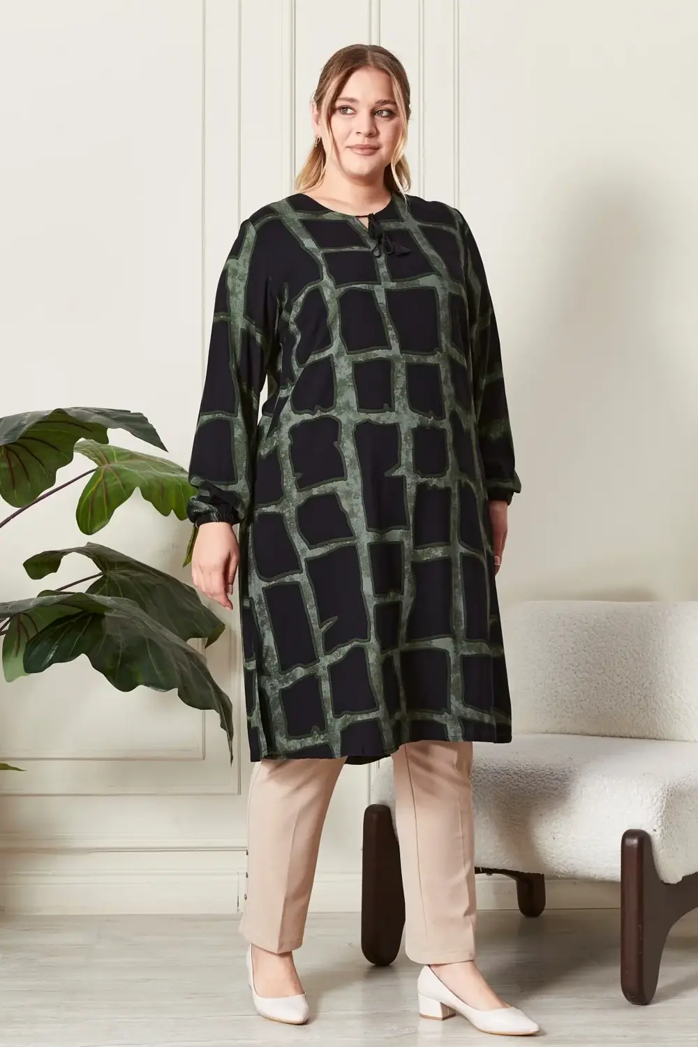 Kadın Büyük Beden Gömlek Tunik