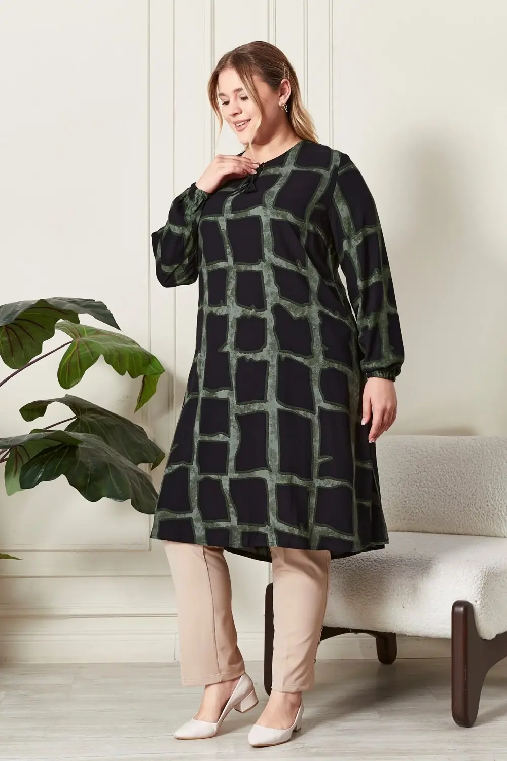 Kadın Büyük Beden Gömlek Tunik