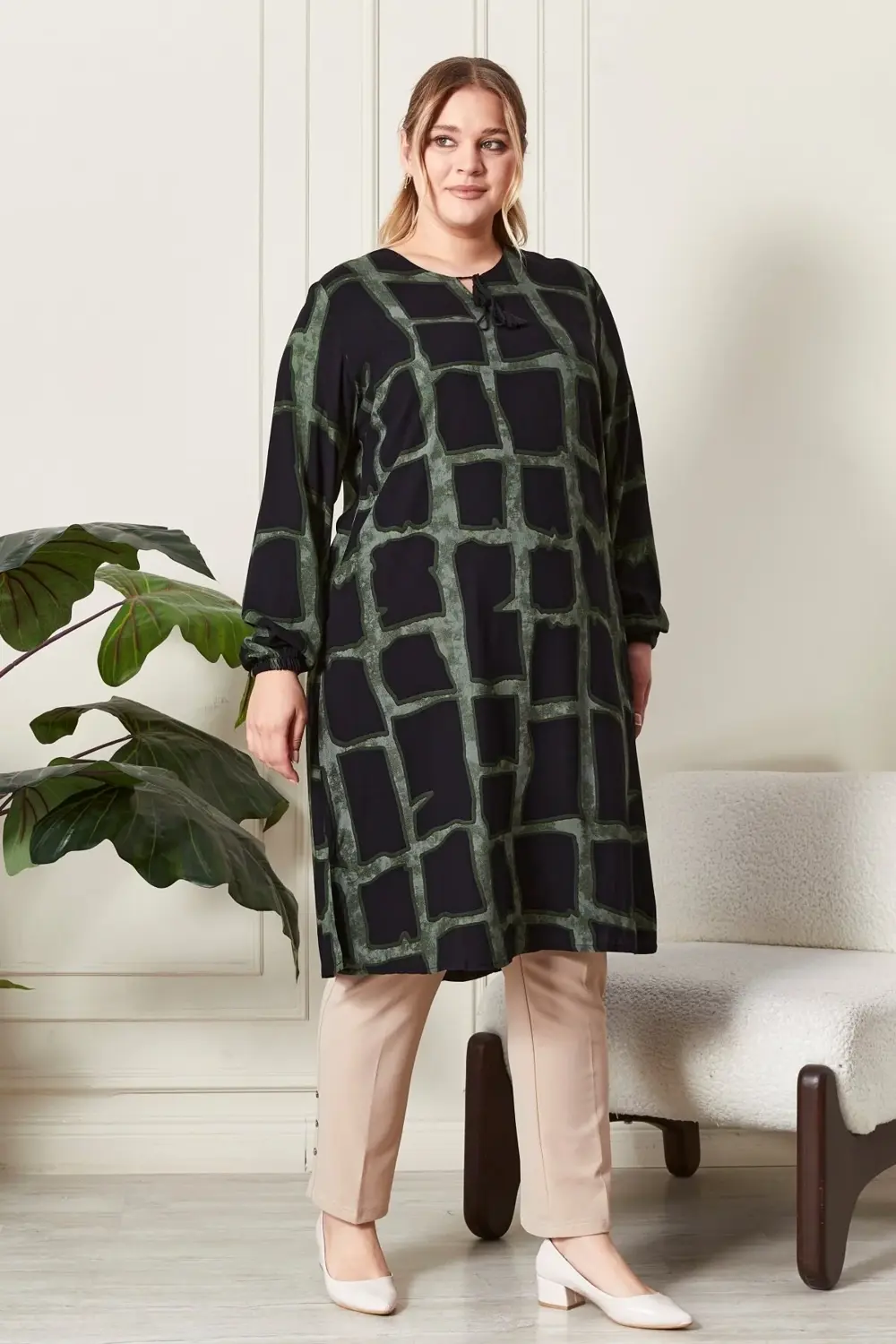 Kadın Büyük Beden Gömlek Tunik