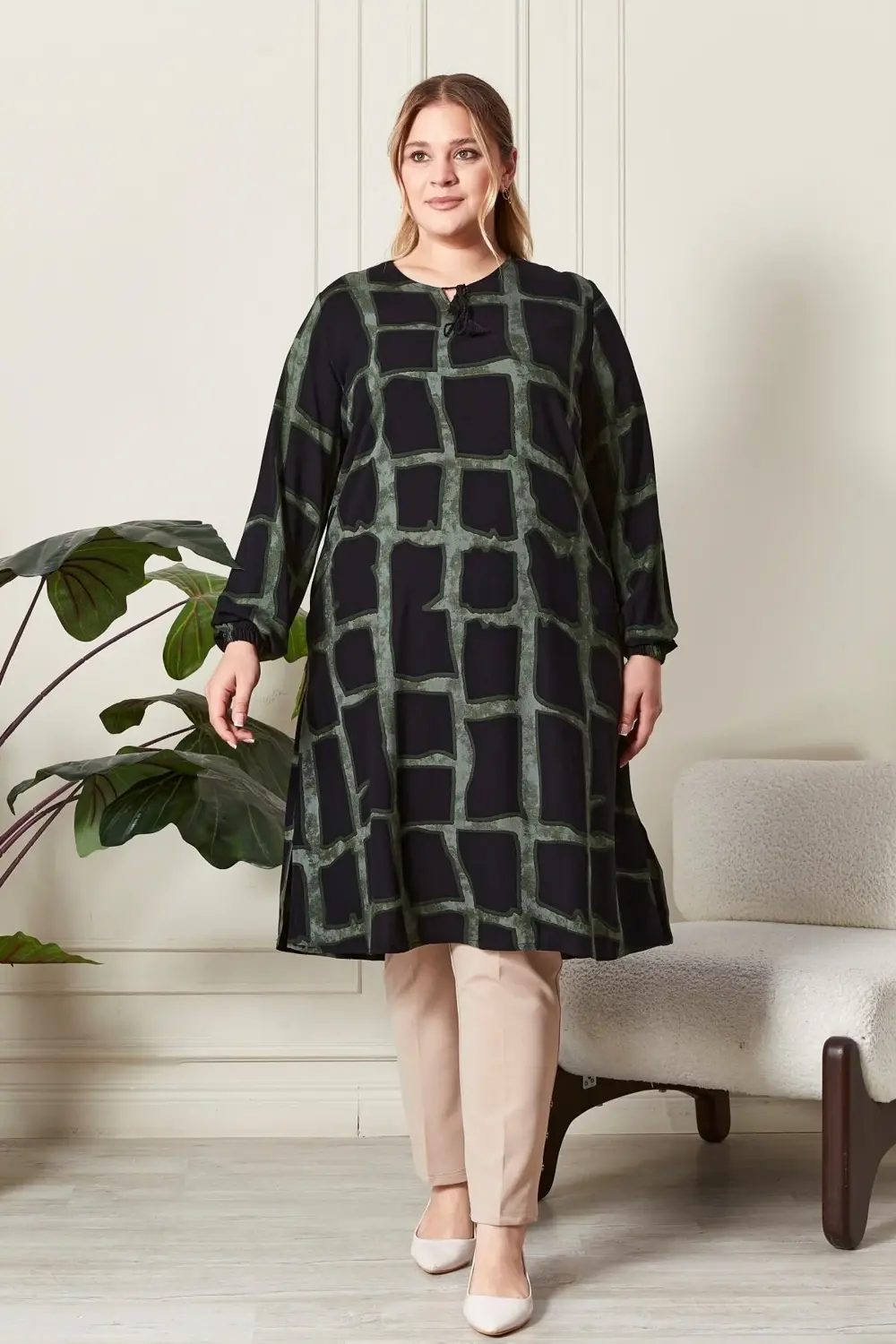 Kadın Büyük Beden Gömlek Tunik