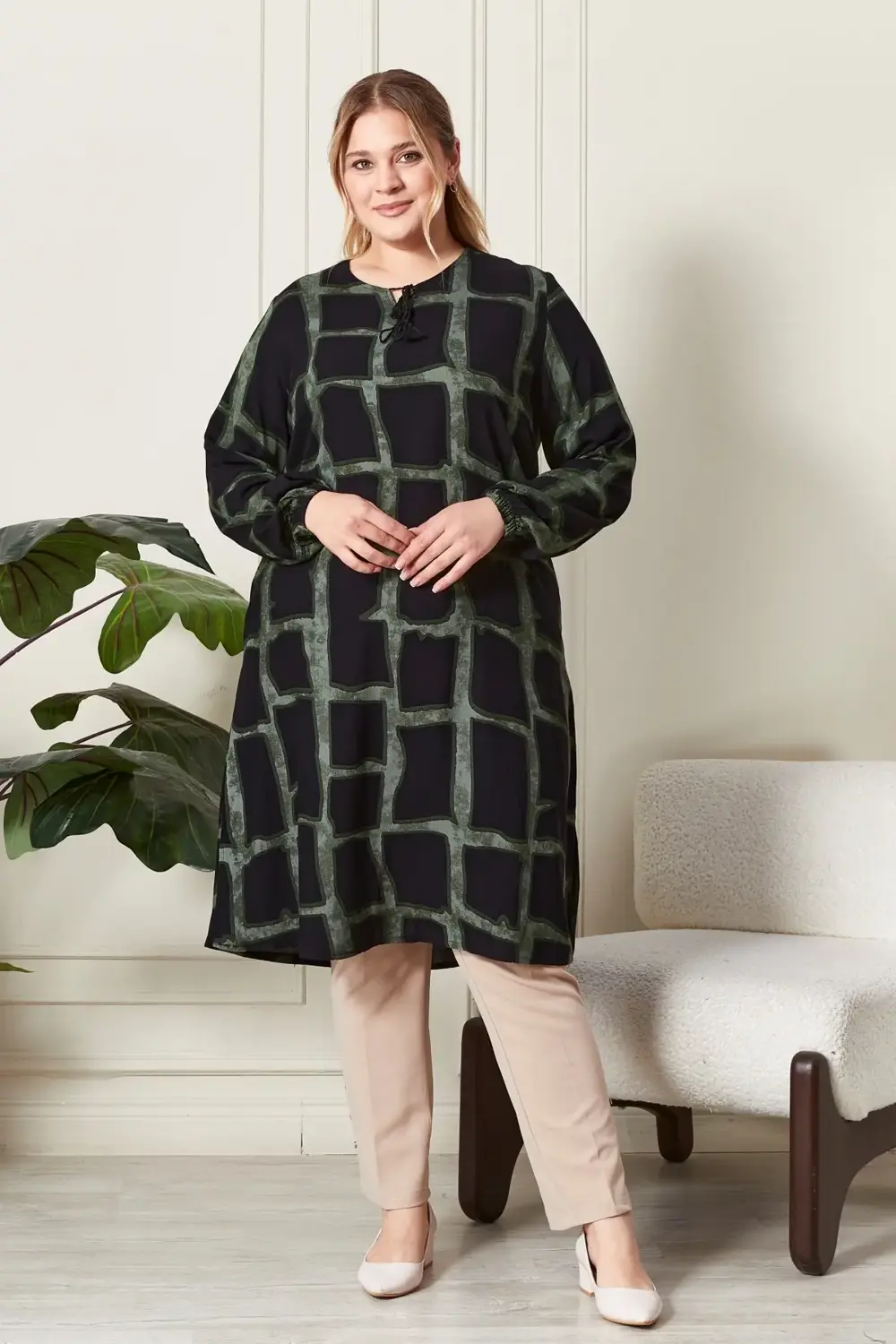 Kadın Büyük Beden Gömlek Tunik