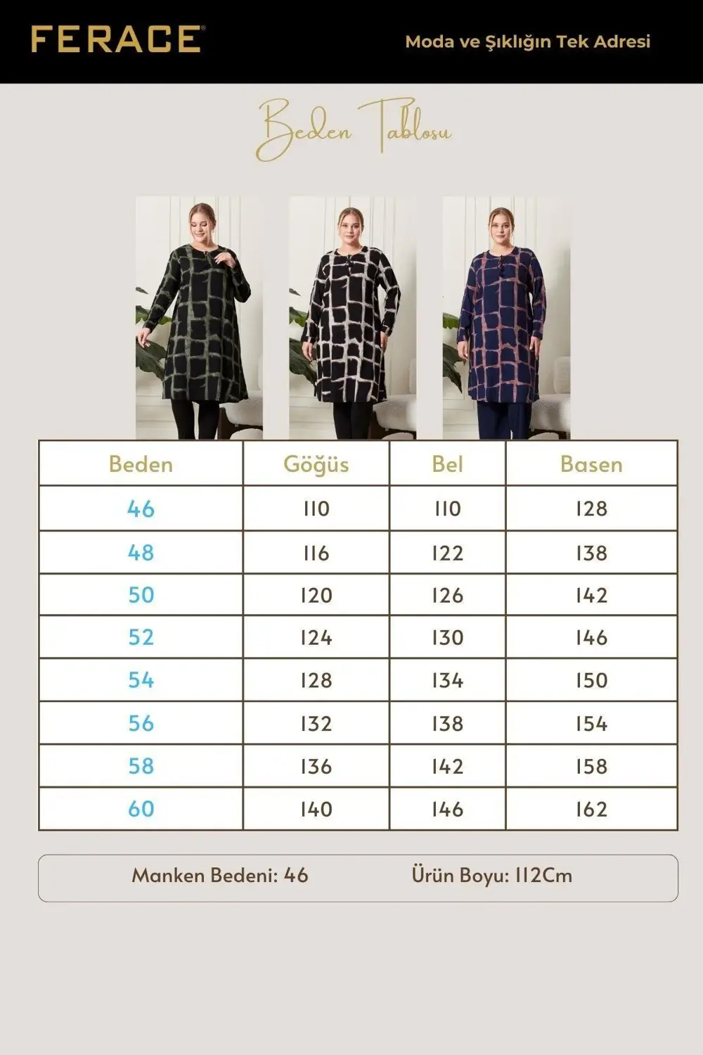 Kadın Büyük Beden İpli Tunik