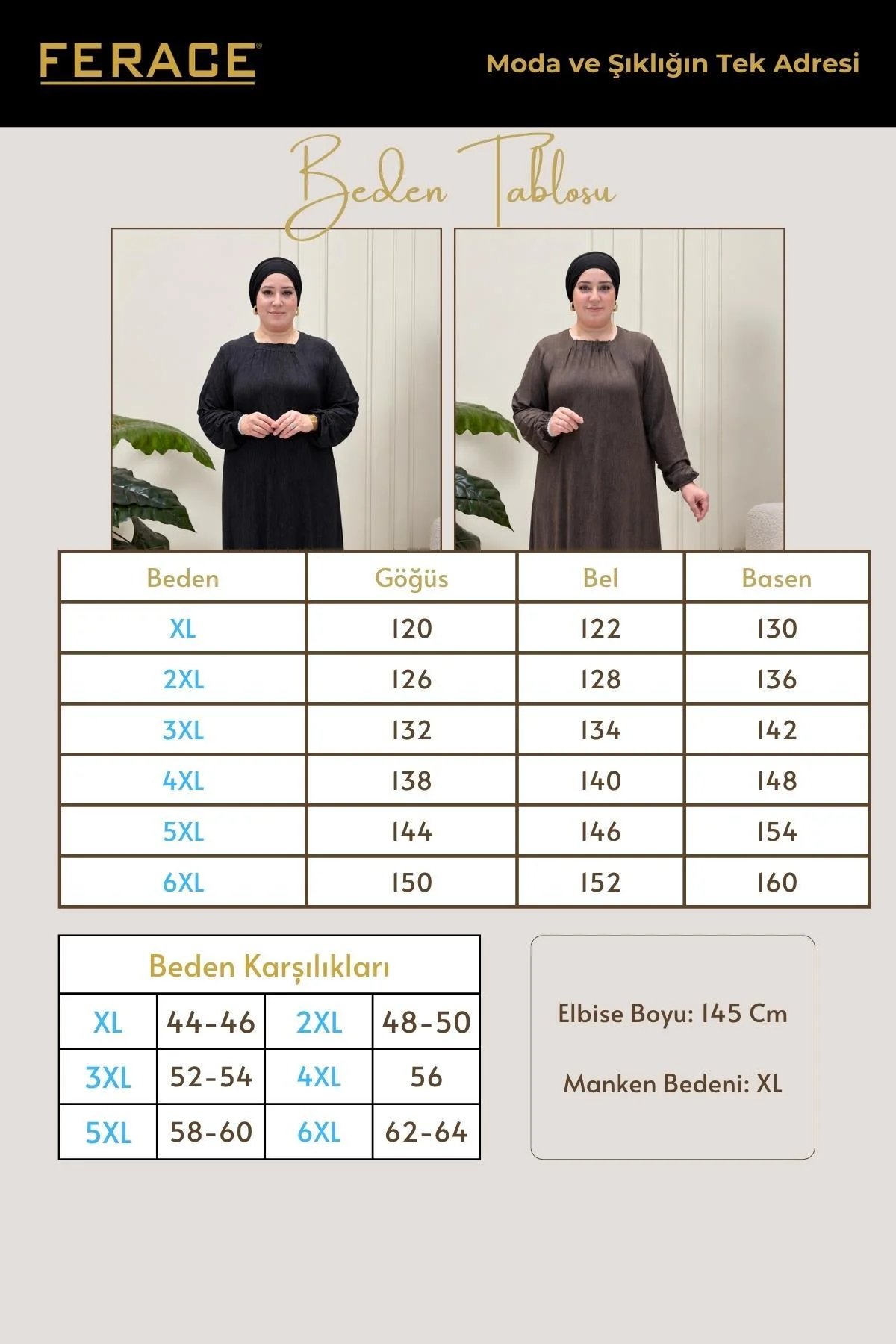 Kadın Büyük Beden Kare Yaka Modal Penye Elbise - Görsel 2