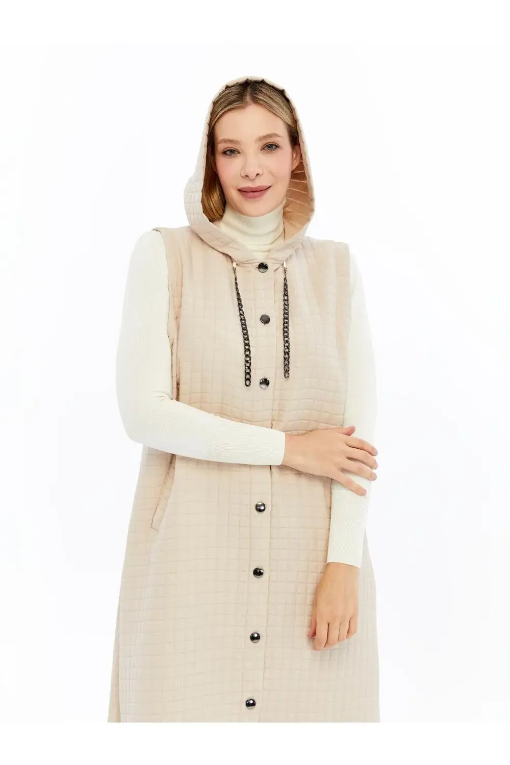 Kadın Büyük Beden Kapitone Yelek