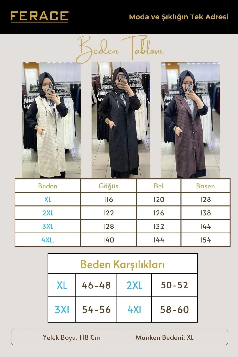 Kadın Büyük Beden Kapitone Yelek