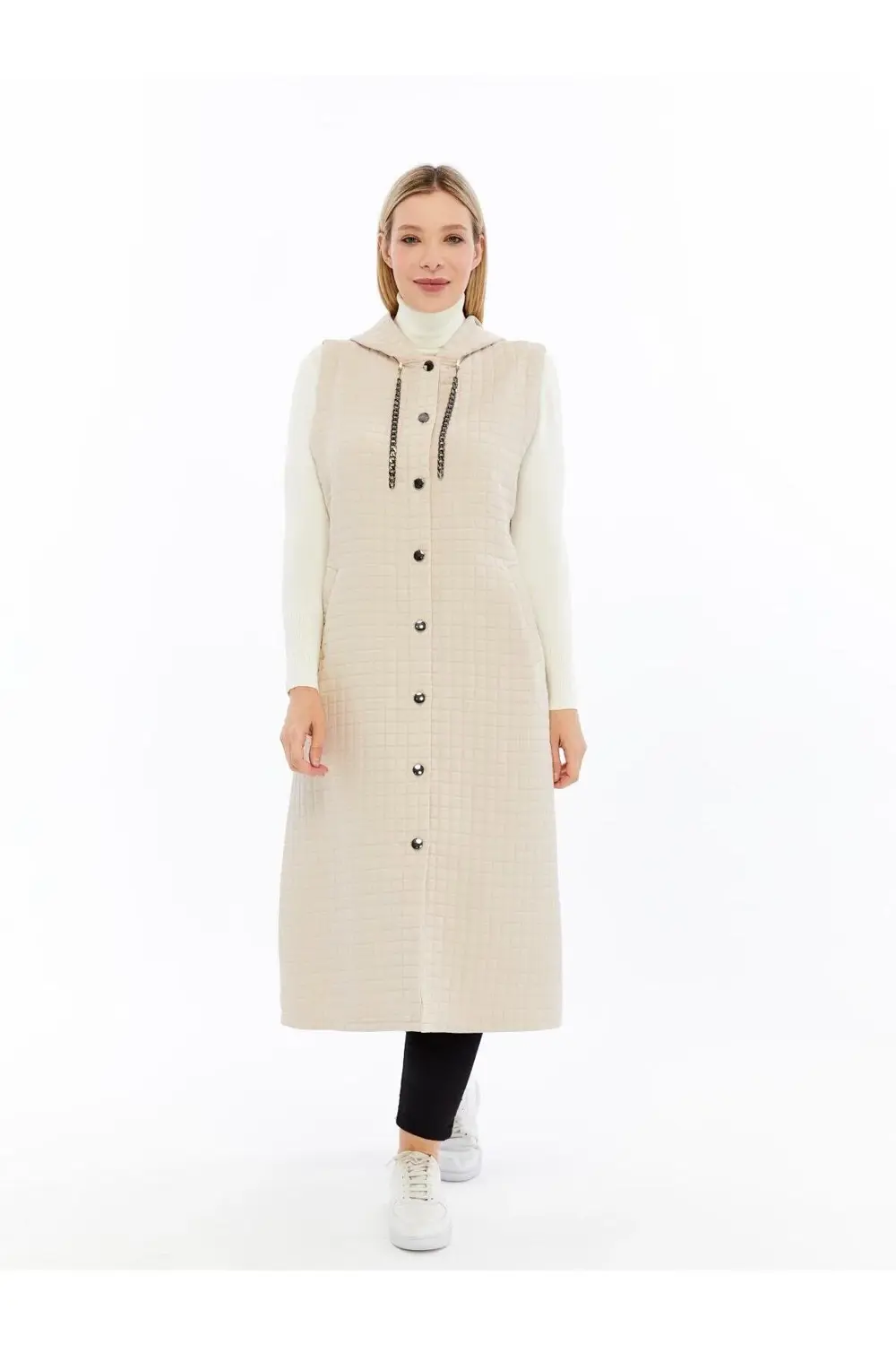 Kadın Büyük Beden Kapitone Yelek