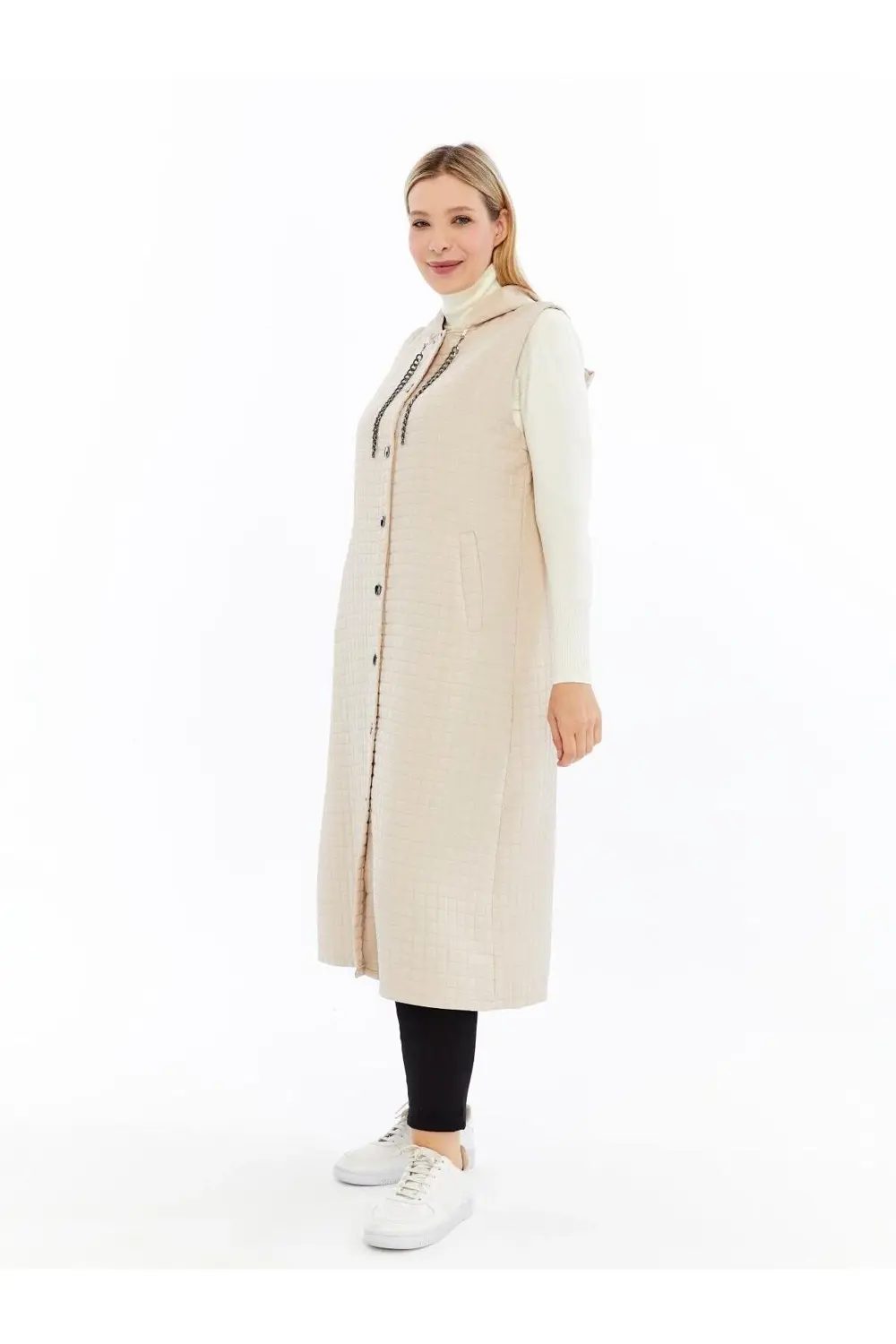 Kadın Büyük Beden Kapitone Yelek