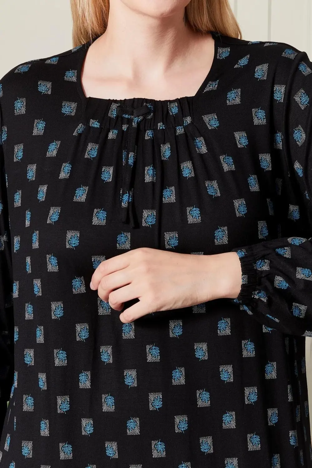 Kadın Büyük Beden Kare Yaka Elbise