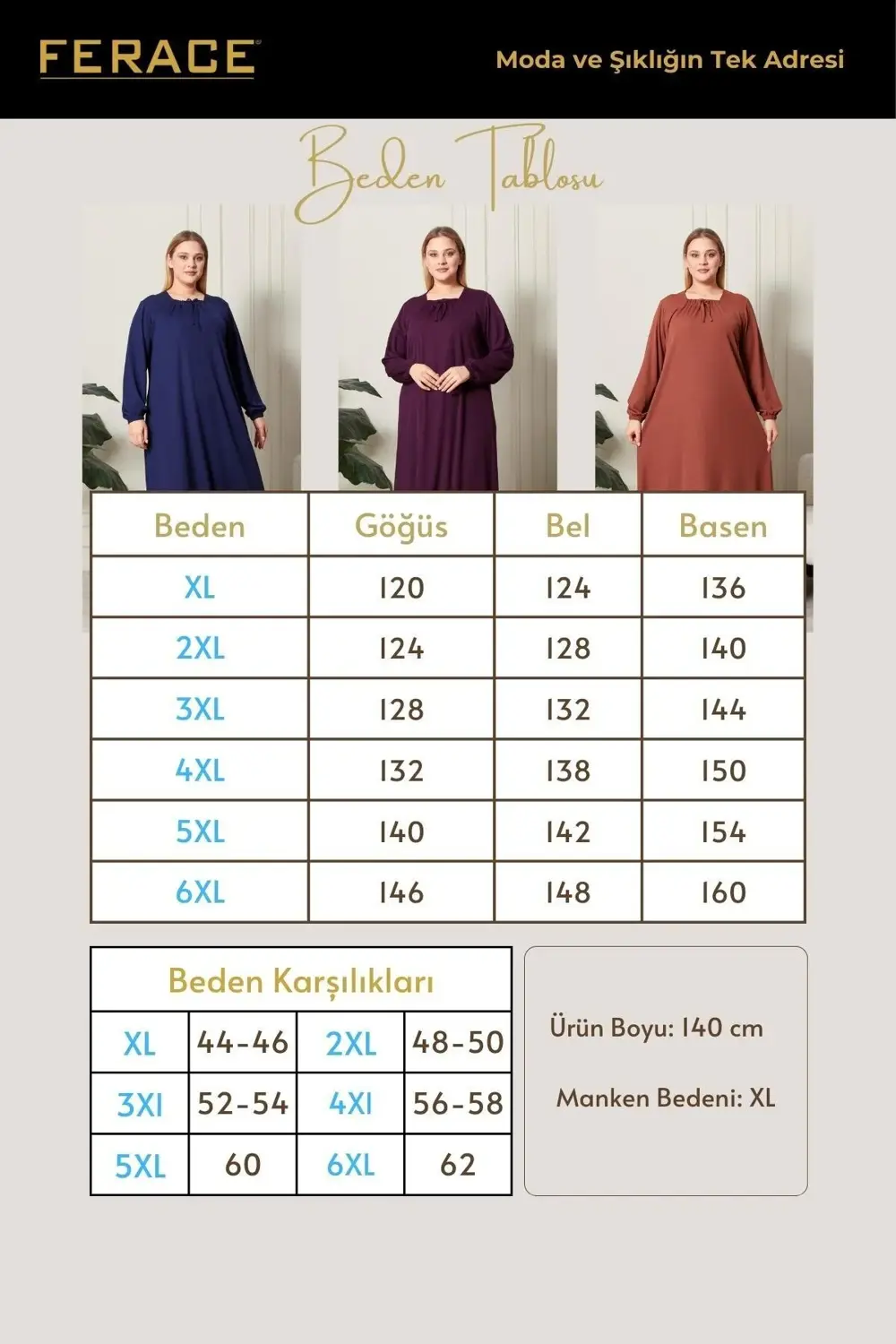 Kadın Büyük Beden Kare Yaka Fitilli Elbise