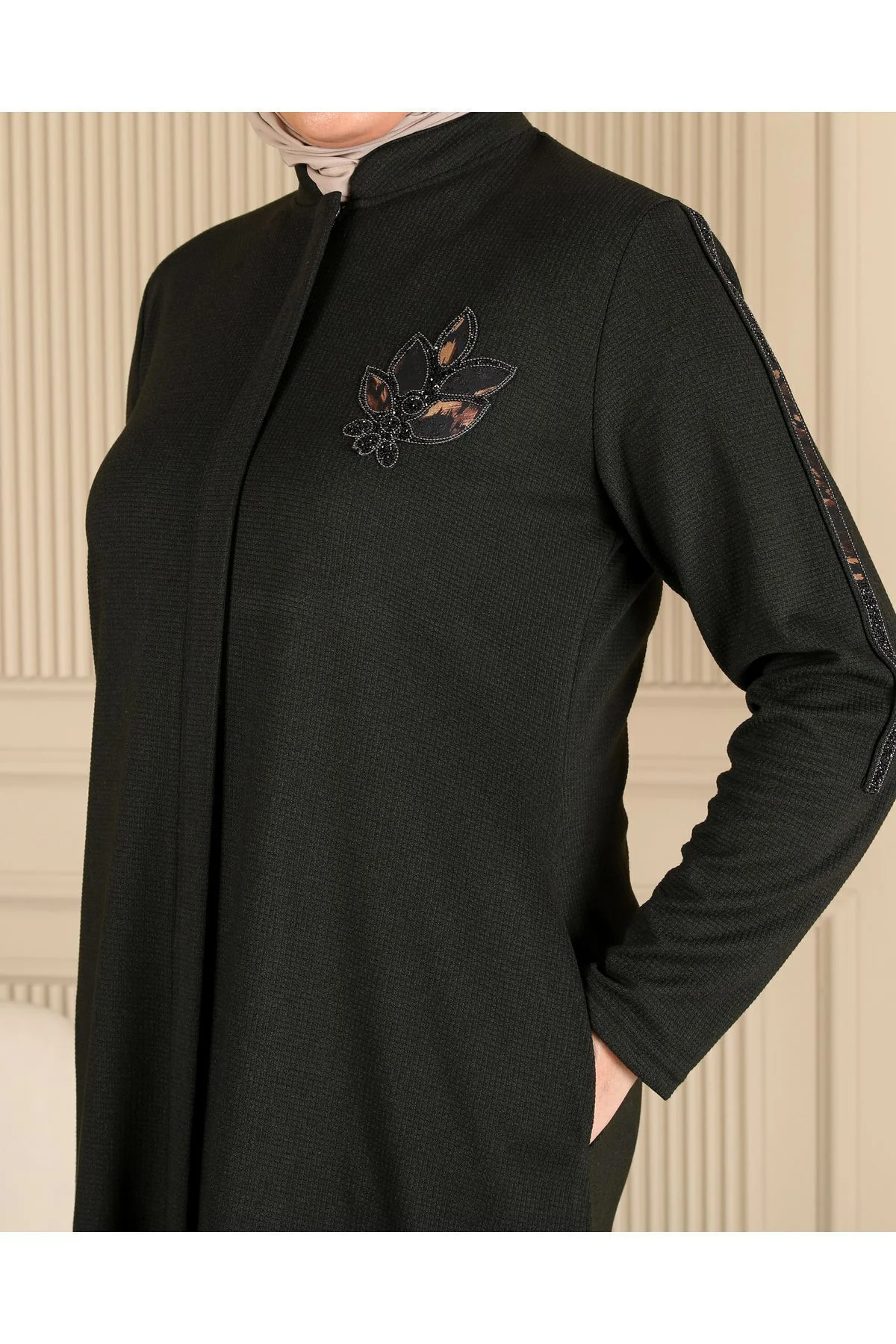 Kadın Buyuk Beden Kislik Tesettur Pardesu Tam Boy