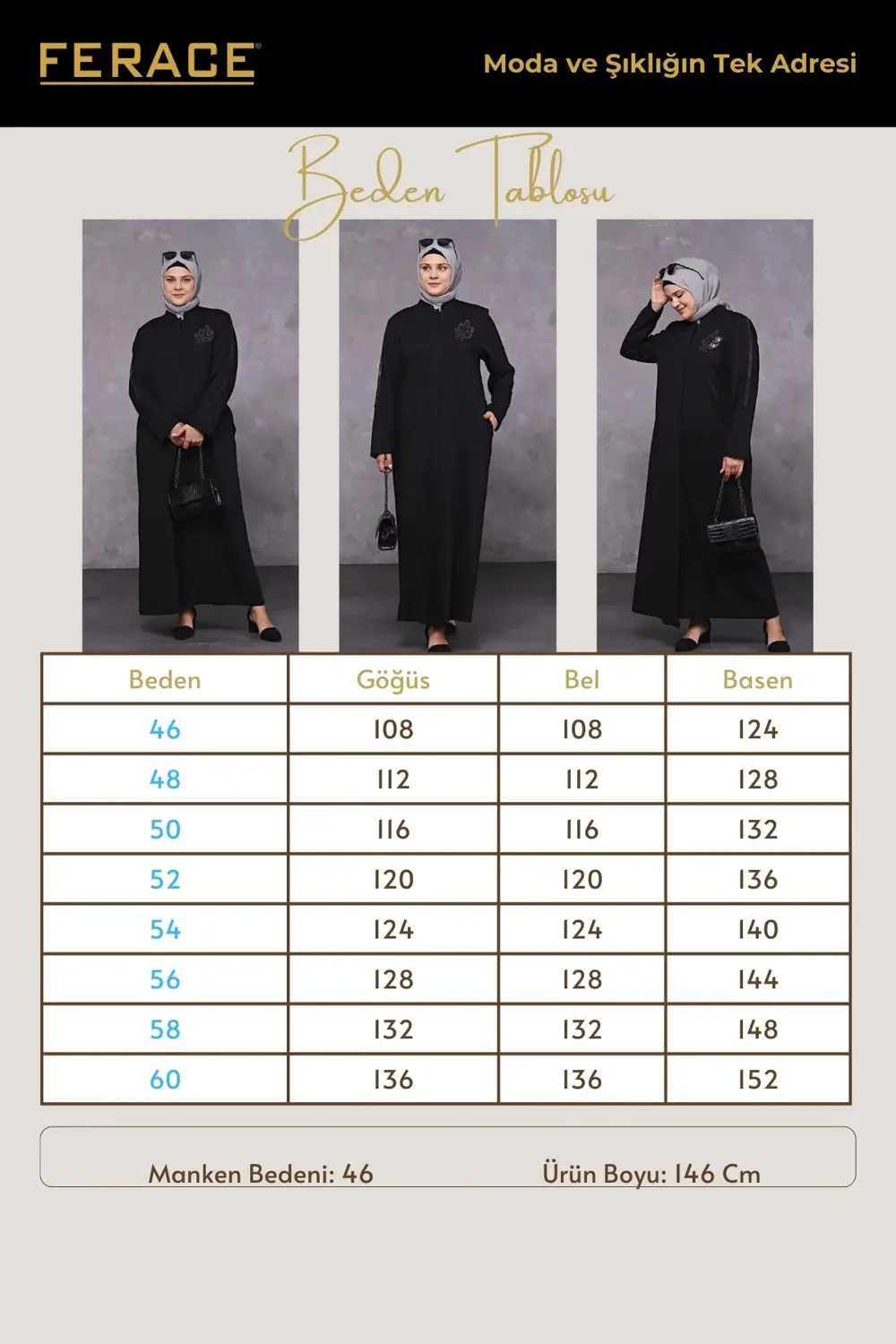 Kadın Buyuk Beden Kislik Tesettur Pardesu Tam Boy