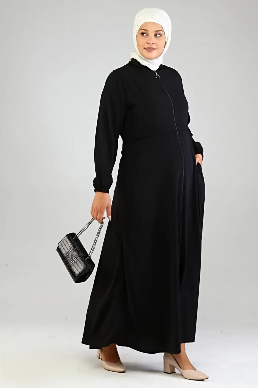 Kadin Buyuk Beden Mevlana Ferace Elbise