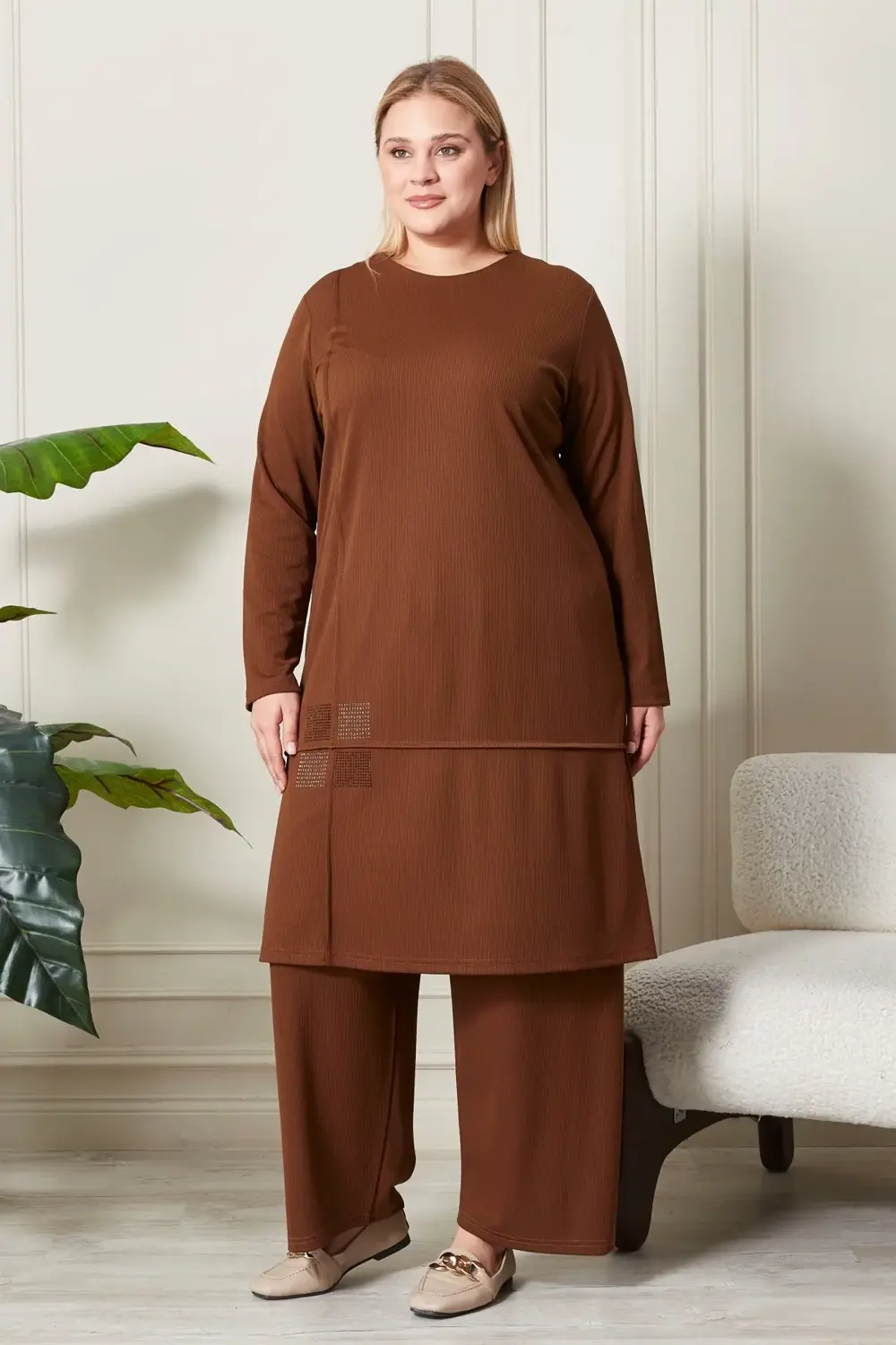 Kadın Büyük Beden Mevsimlik Penye Takım