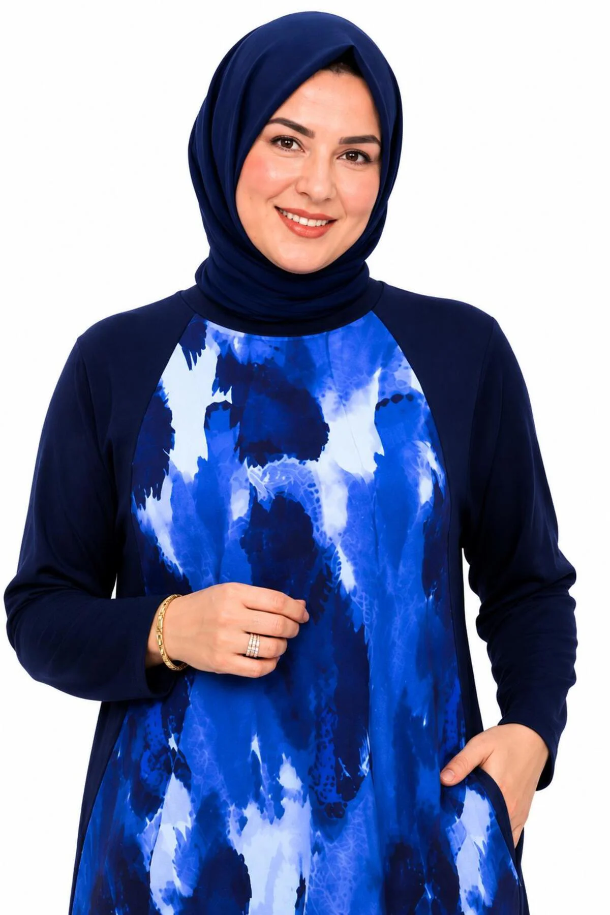Kadın Büyük Beden Model Kumaş 2'li Takım - Görsel 4