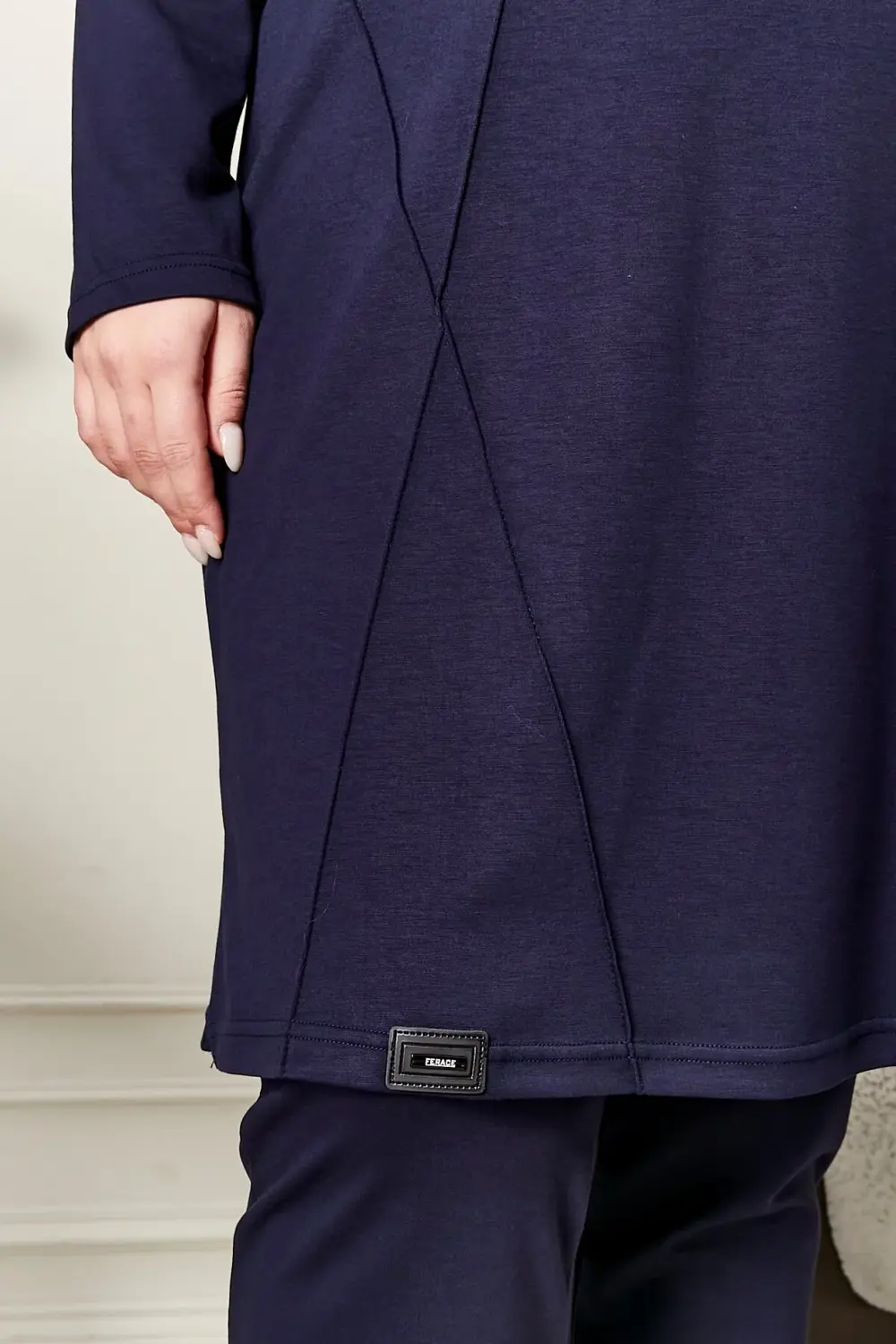 Kadın Büyük Beden Nervürlü Takım