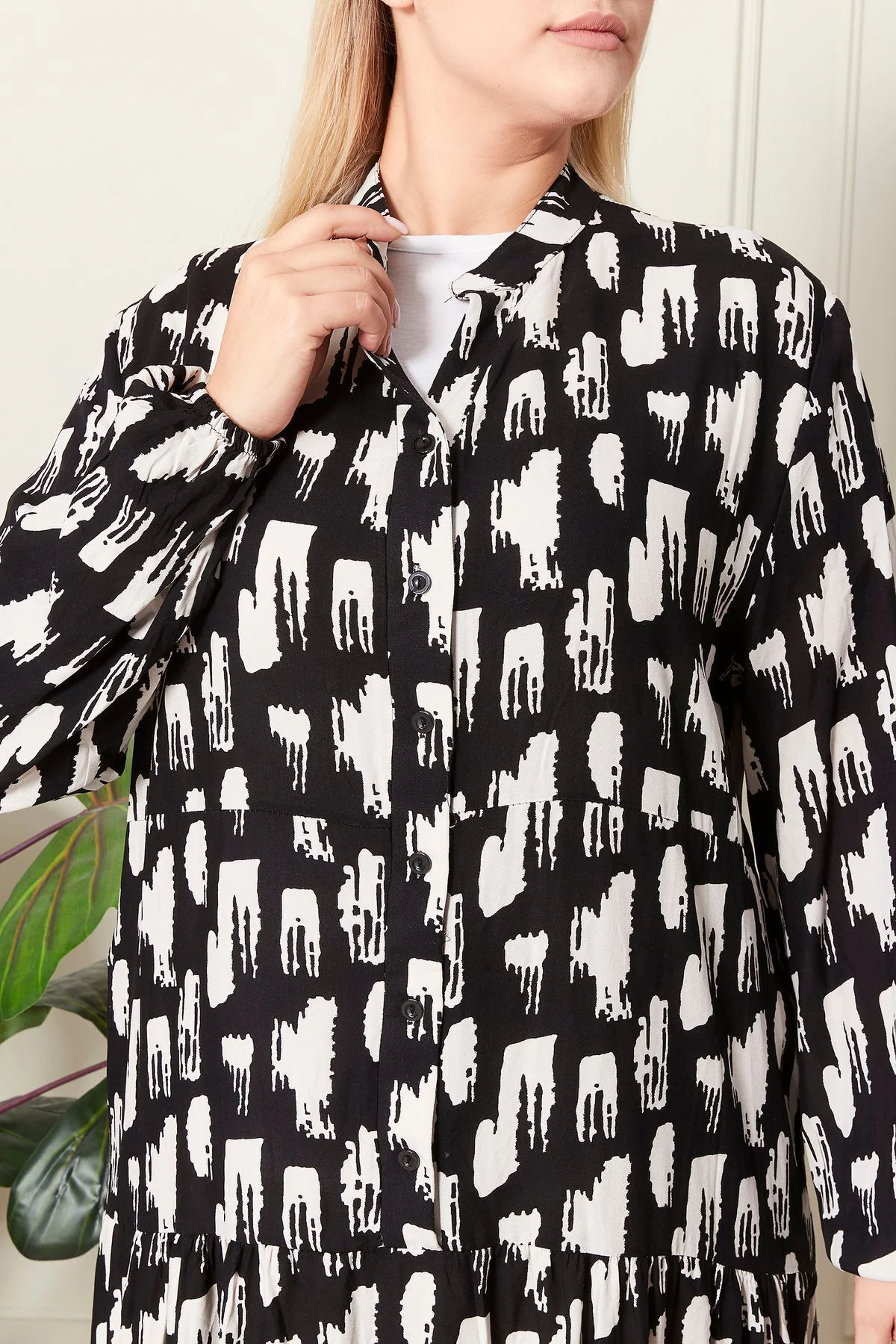 Kadin Buyuk Beden Oversize Rahat Kalıp Yazlik Elbise Alaçatı Mode