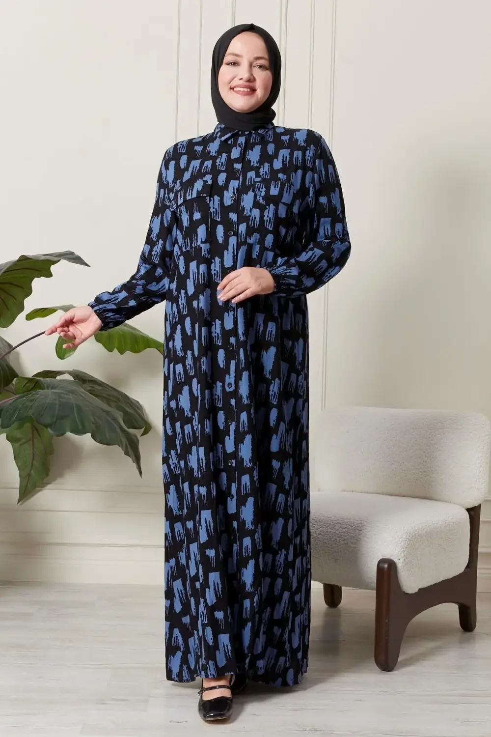 Kadin Buyuk Beden Oversize Rahat Kalıp Yazlik Elbise Alaçatı Mode