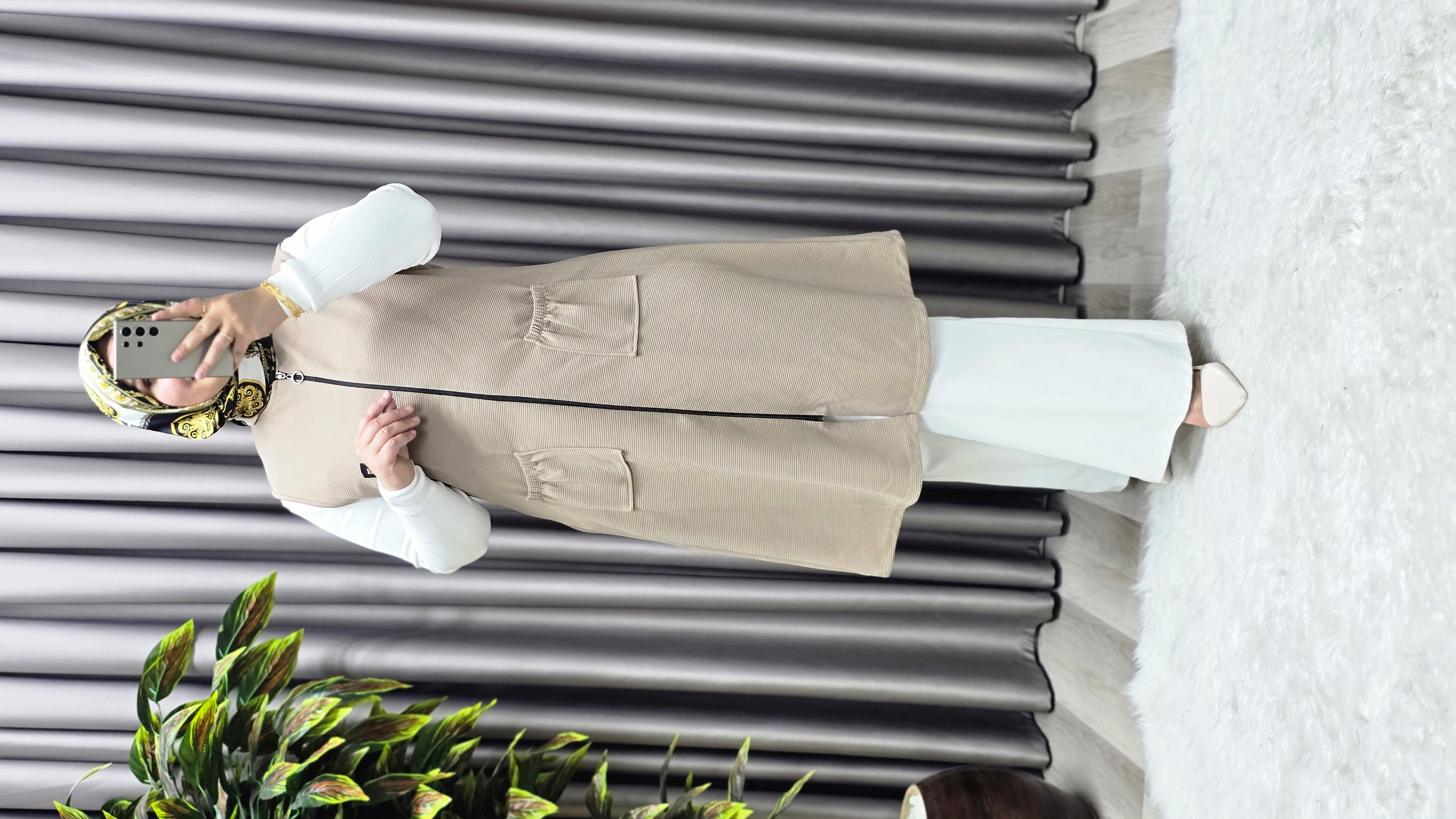 Elmas Tesettür Kadın Büyük Beden Rahat Kalıp Ottoman Kumaş Dört Mevsim Çelik Örm Elmas Tesettür Kadın Büyük Beden Rahat Kalıp Ottoman Kumaş Dört Mevsim Çelik Örm