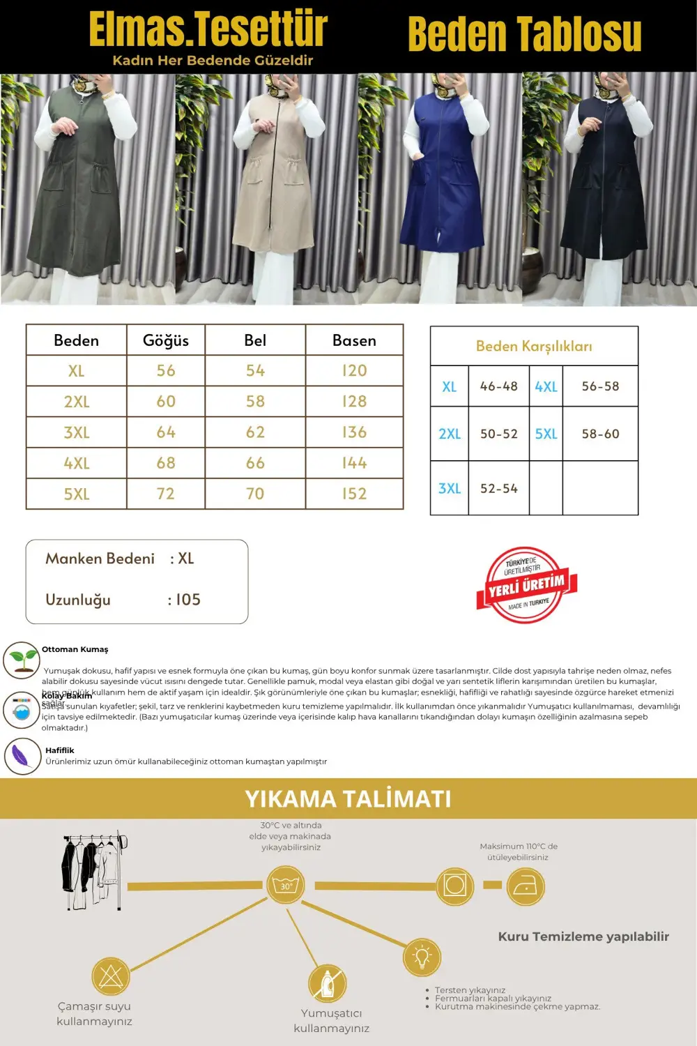 Kadın Büyük Beden Rahat Kalıp Ottoman Kumaş Dört Mevsim Çelik Örm Kadın Büyük Beden Rahat Kalıp Ottoman Kumaş Dört Mevsim Çelik Örm