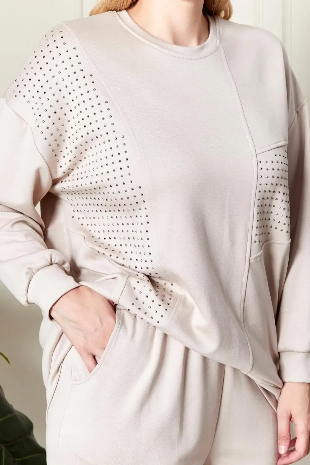 Kadın Büyük Beden Taşlı Takım