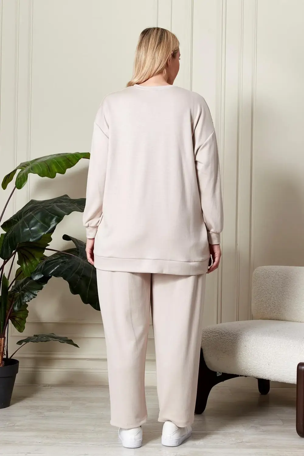 Kadın Büyük Beden Taşlı Takım