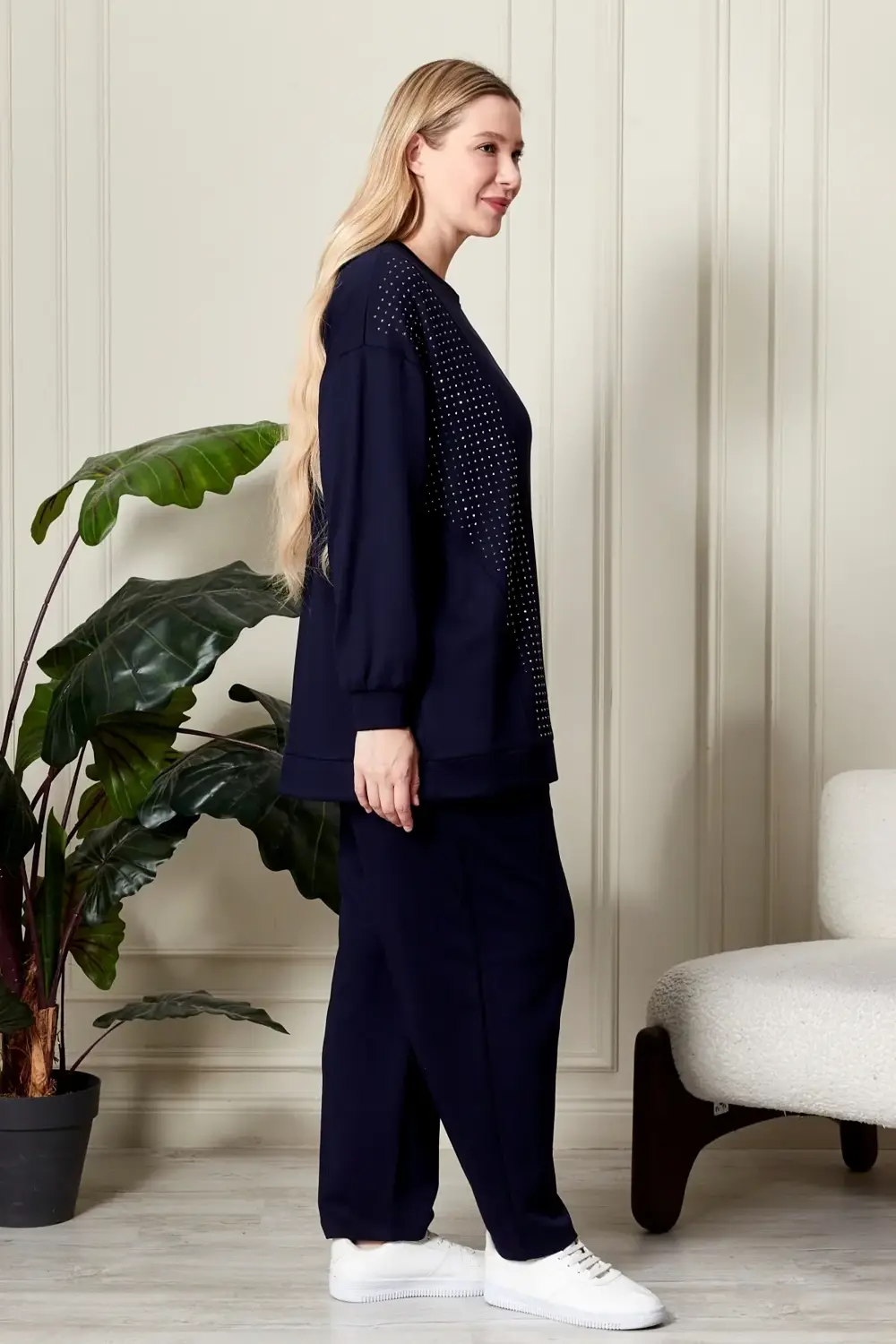 Kadın Büyük Beden Taşlı Takım Kadın Büyük Beden Taşlı Takım