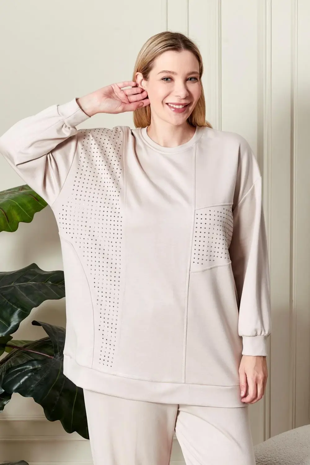 Kadın Büyük Beden Taşlı Takım