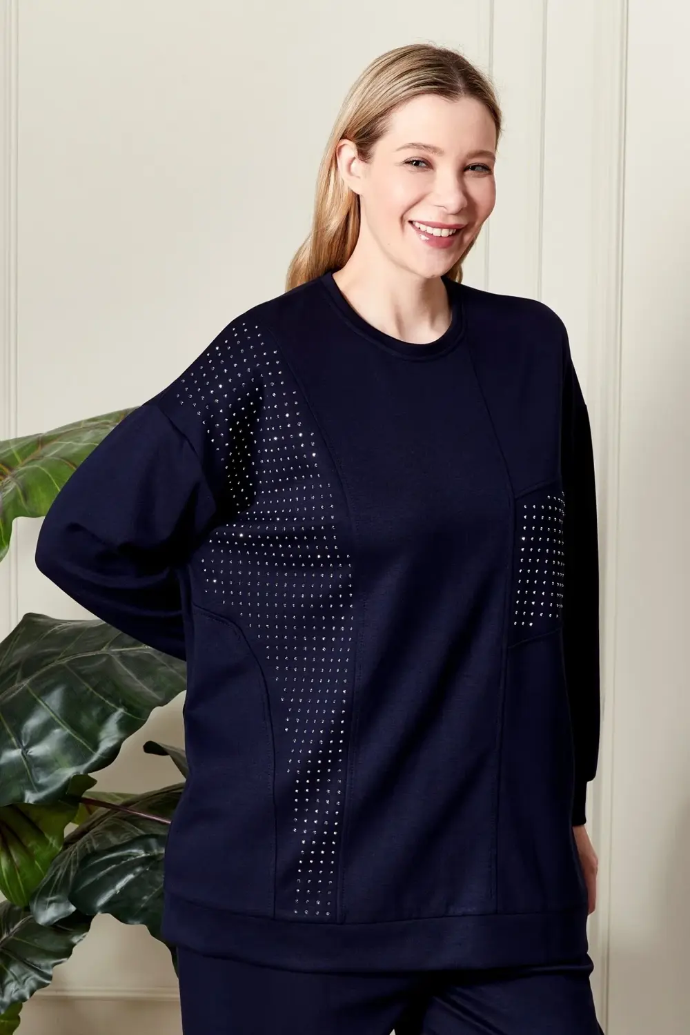 Kadın Büyük Beden Taşlı Takım