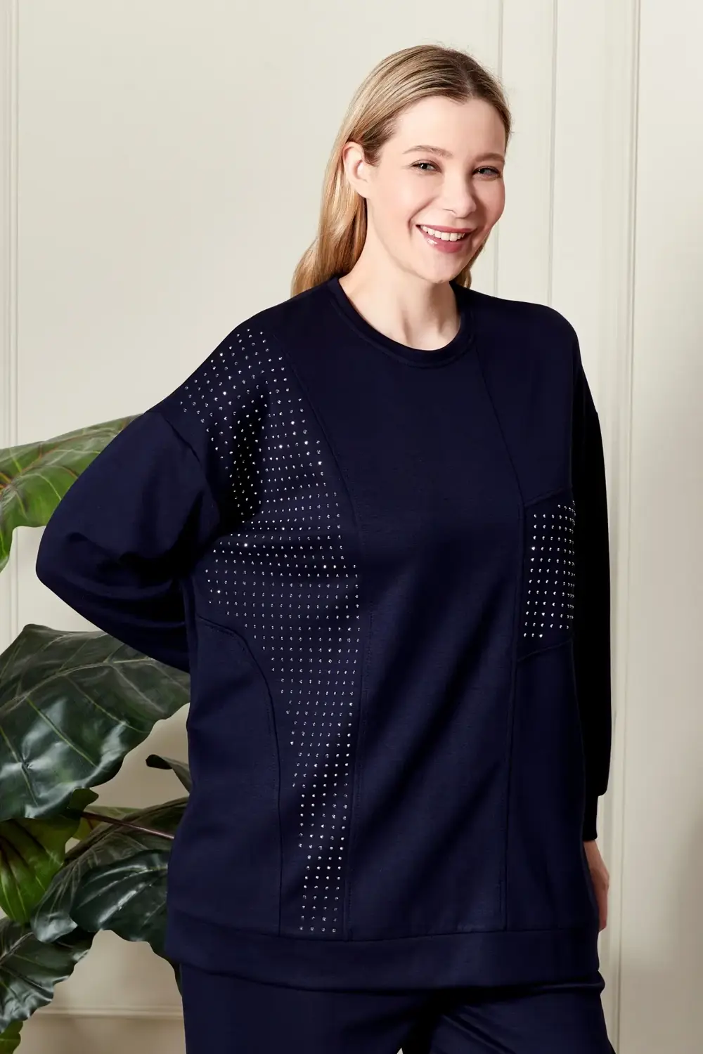 Kadın Büyük Beden Taşlı Takım Kadın Büyük Beden Taşlı Takım