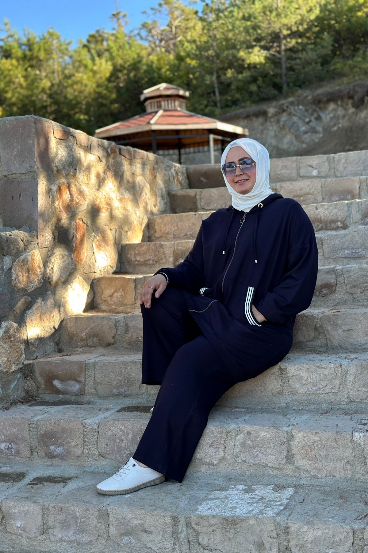 Elmas Tesettür Kadın Büyük Beden Tesetttür Spor İkili Takım