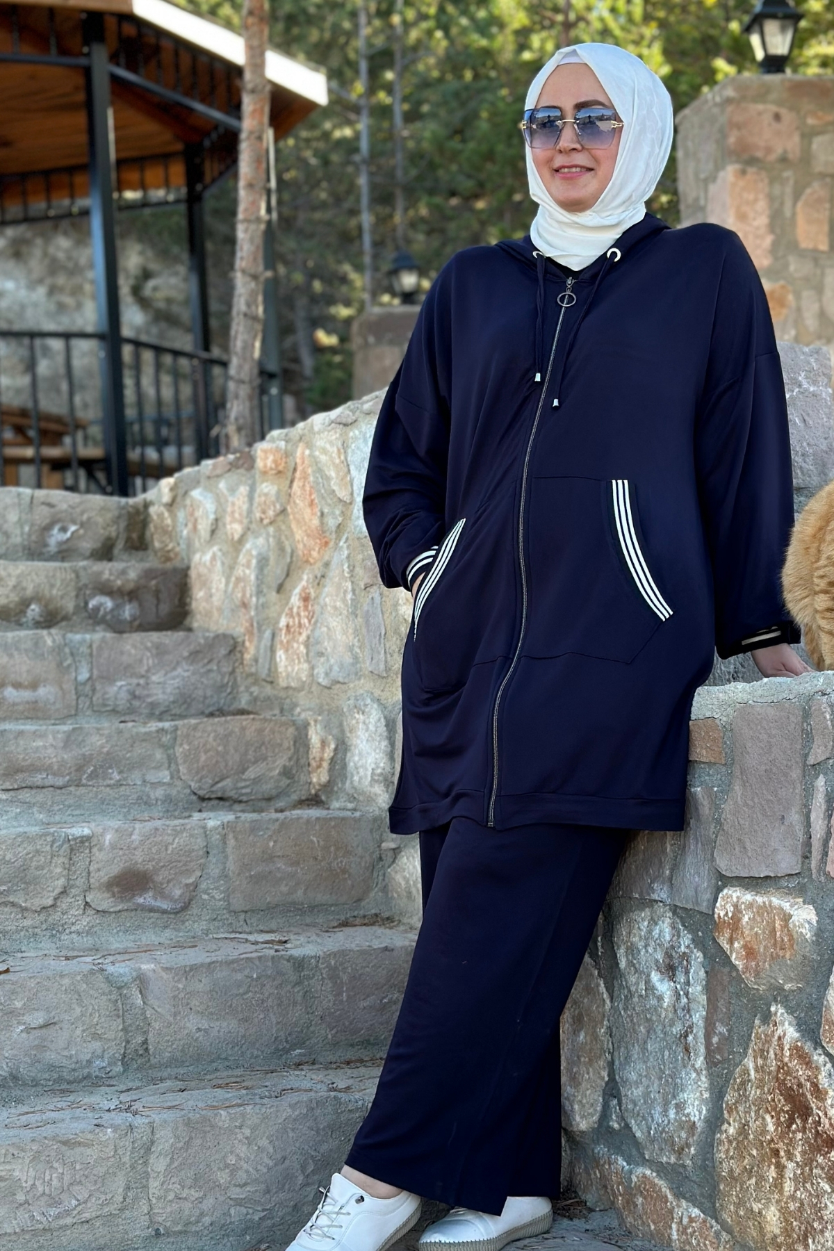 Elmas Tesettür Kadın Büyük Beden Tesetttür Spor İkili Takım